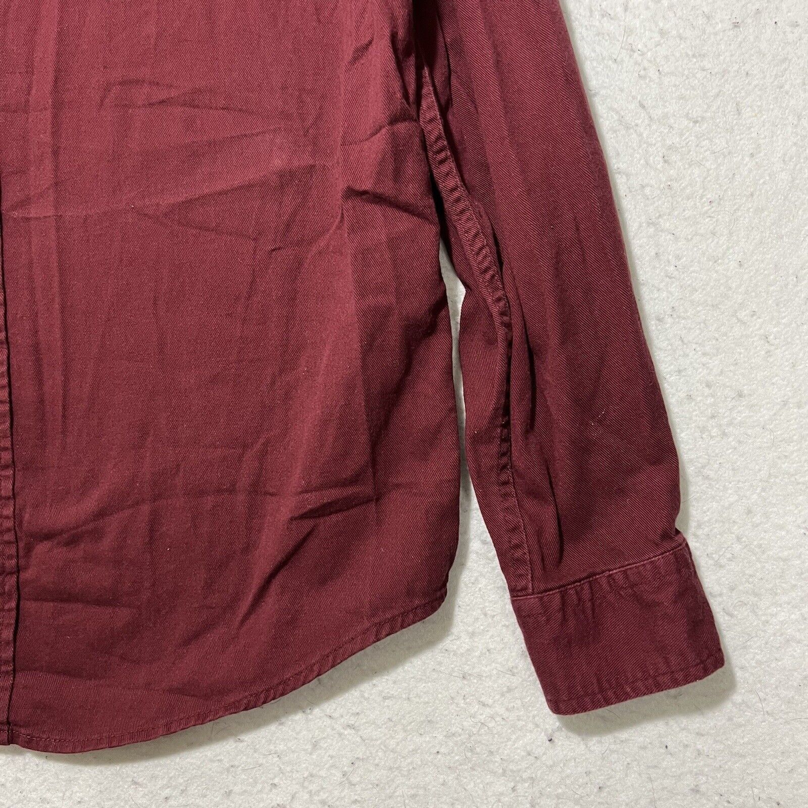 Wrangler Wrangler Medium Maroon Button Up Flannel Shirt Long Sleeve Size US M / EU 48-50 / 2 - 5 Thumbnail