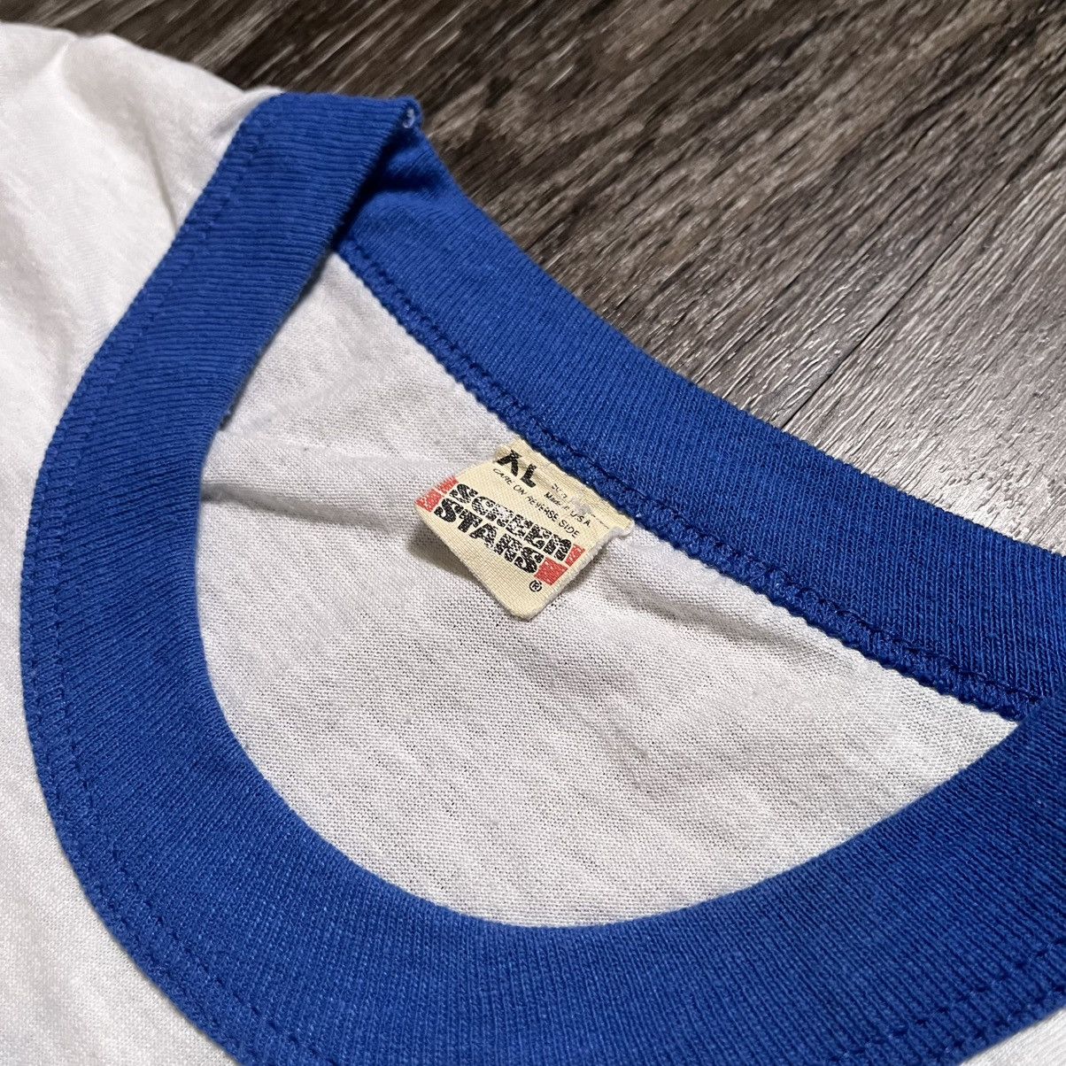 Vintage [Vintage] Seton Hall 1989 NCAA Final Four Ringer Shirt Size US XL / EU 56 / 4 - 3 Thumbnail