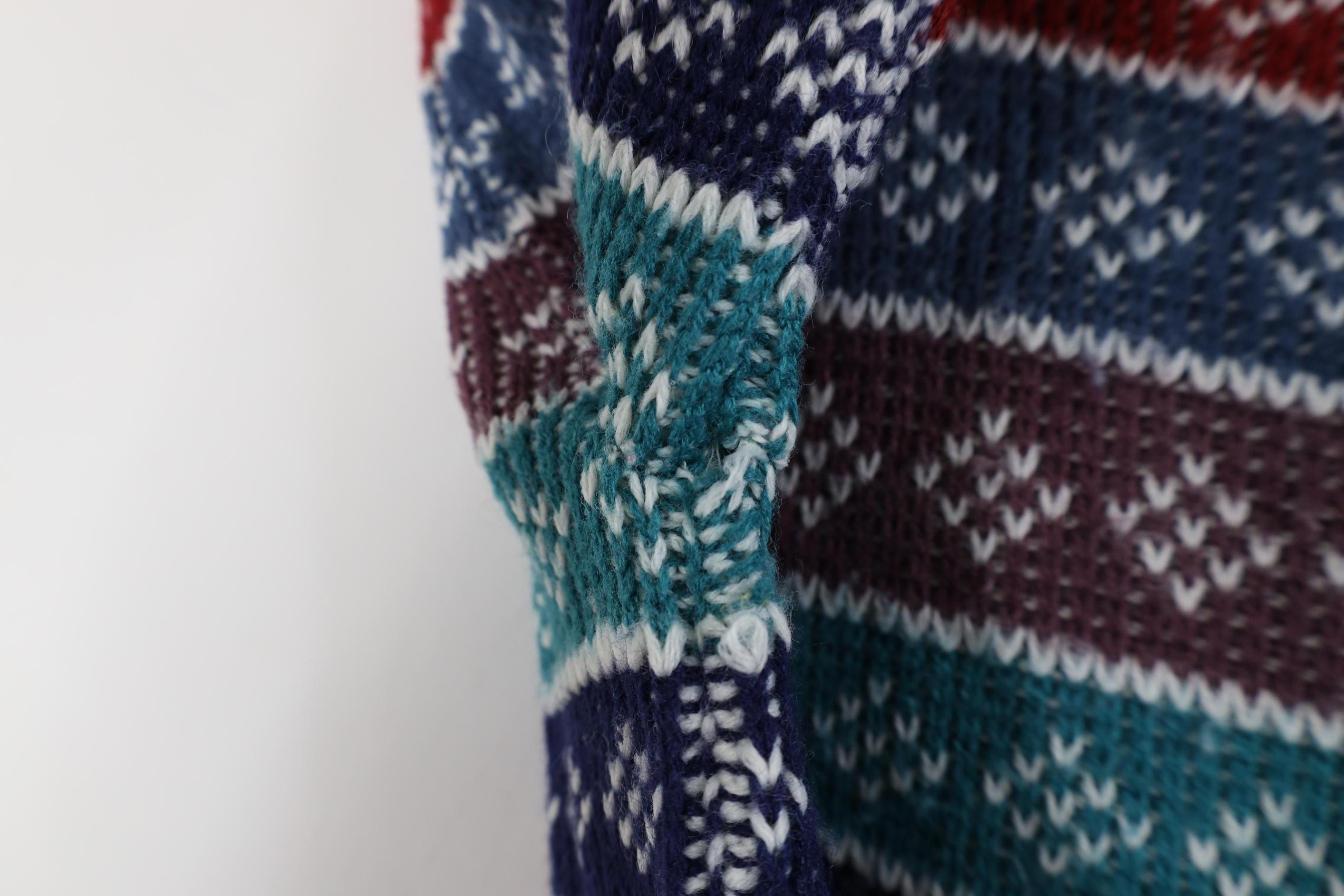 Vintage Vintage 80s 90s Streetwear Striped Knit Crewneck Sweater USA Size XS / US 0-2 / IT 36-38 - 7 Thumbnail