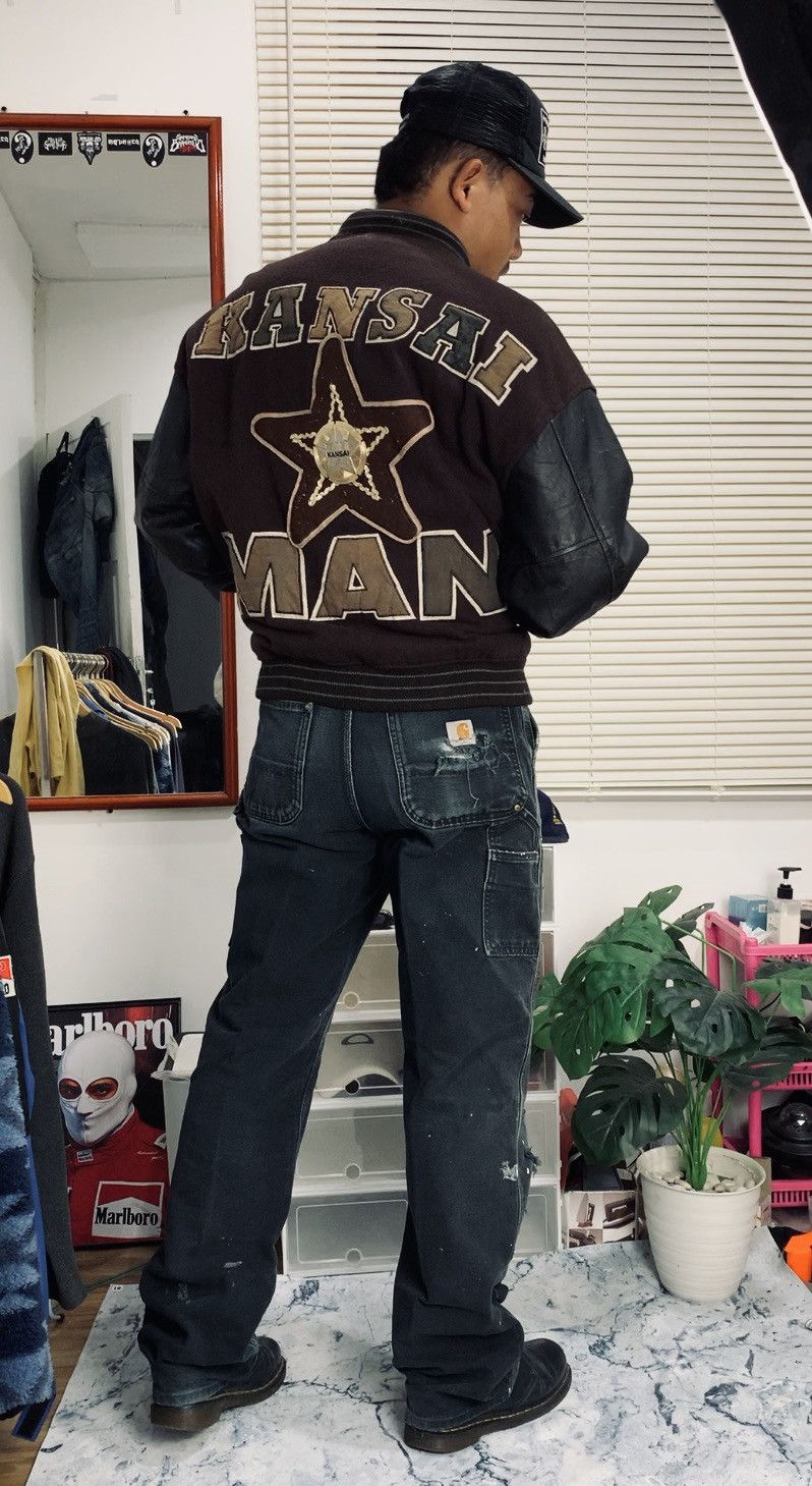 Kansai Yamamoto Vintage Yamamoto Kansai Wool Leather Jacket Size US XL / EU 56 / 4 - 1 Thumbnail