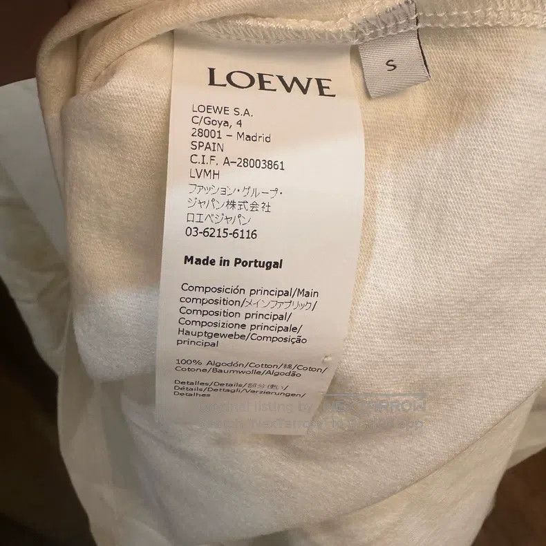 Loewe Loewe Cotton Contrast Color Letter Logo Round Neck T-Shirt Size US S / EU 44-46 / 1 - 3 Thumbnail