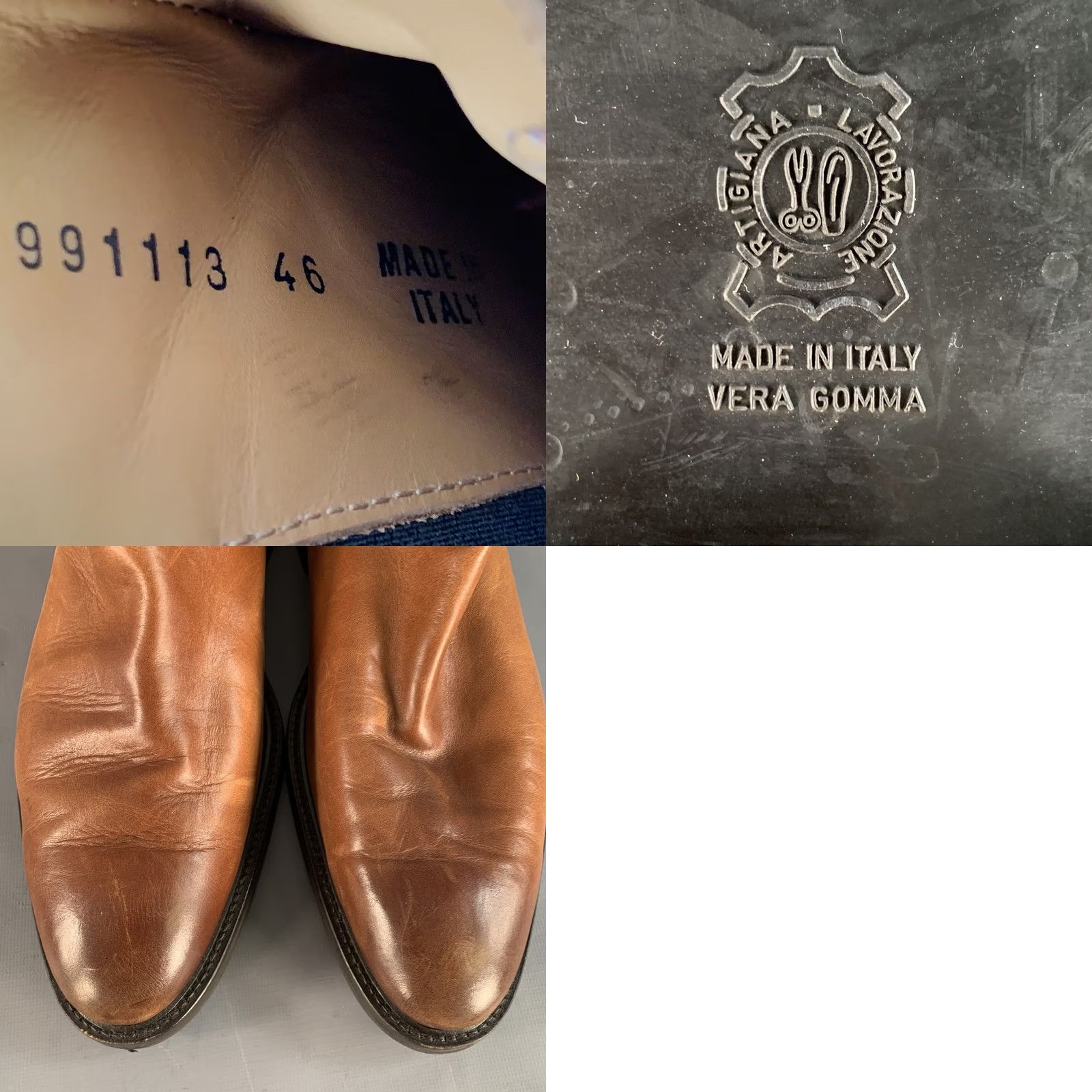 Vintage ANTONIO MAURIZI Size 13 Brown Leather Ankle Chelsea Boots Mens Shoes Boots Chelsea Italy Leather Upper 13 Brown Chelsea Mens Size US 13 / EU 46 - 8 Thumbnail