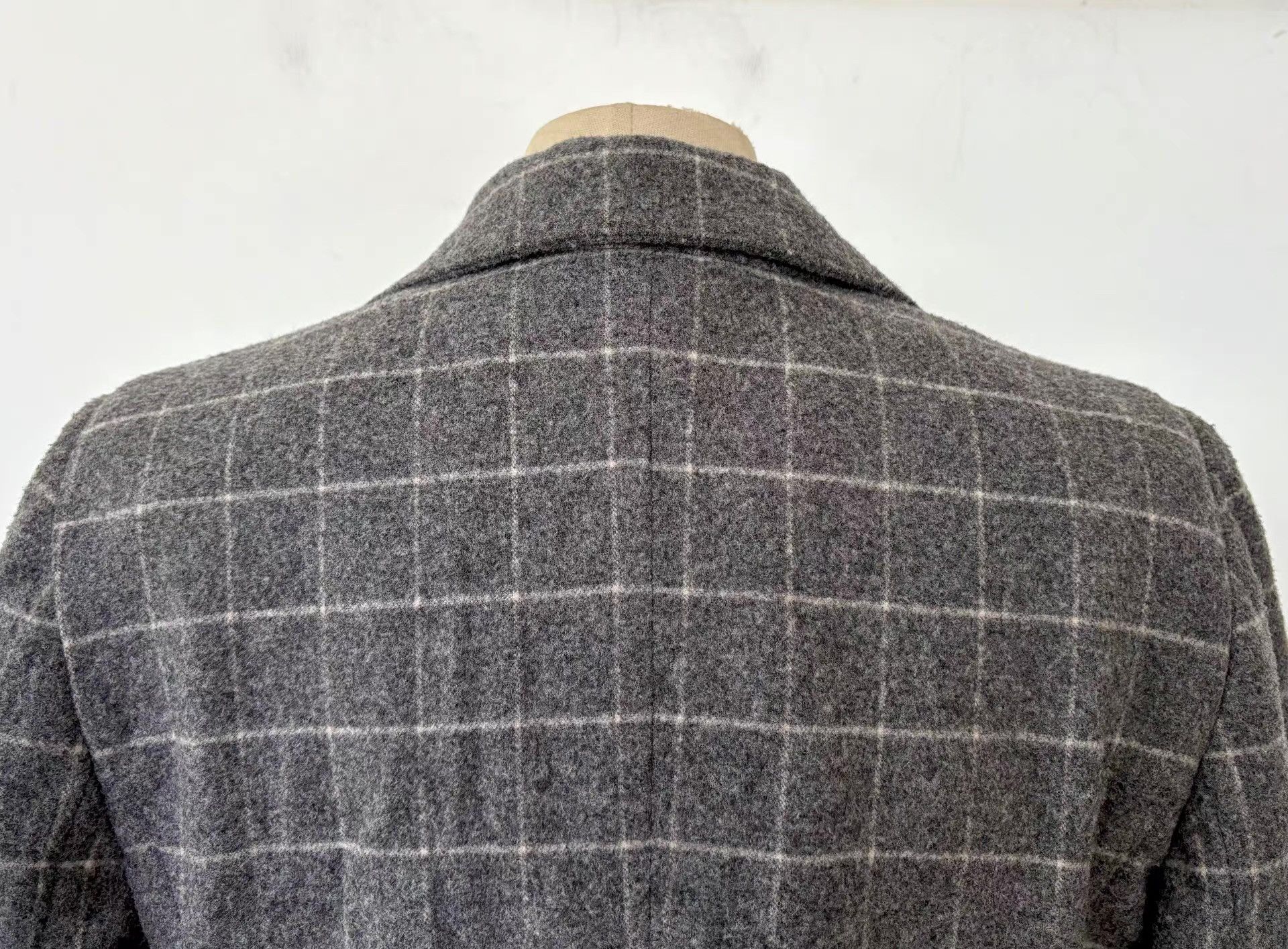 Emporio Armani Emporio Armani Women's Grey Wool-Blend Blazer Ｑ21 Size L / US 10 / IT 46 - 6 Thumbnail