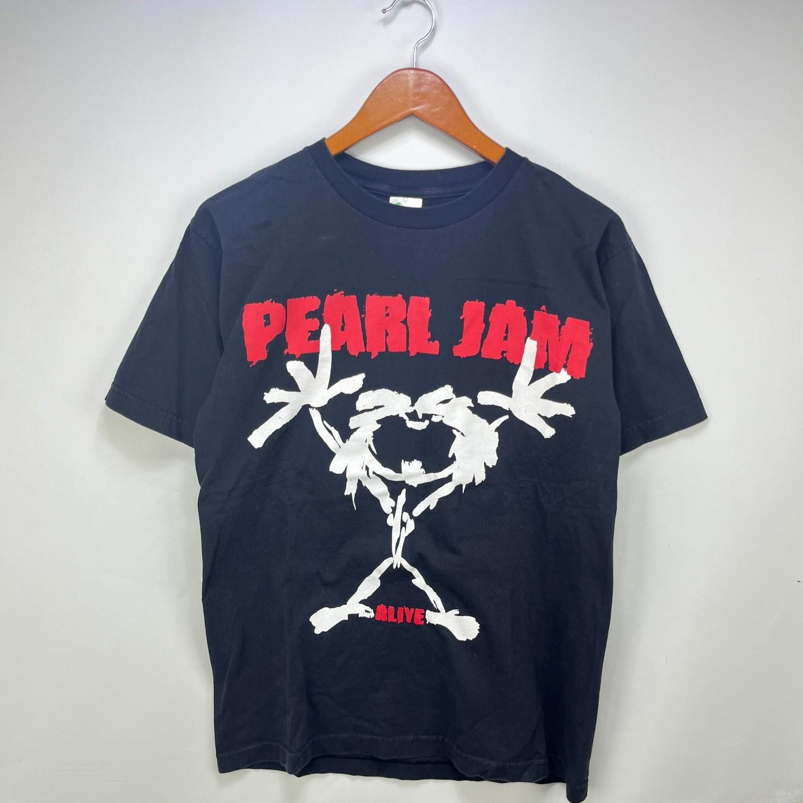 Vintage Vintage Pearl Jam Alive Band T Shirt Medium Made in USA Y2K Size US M / EU 48-50 / 2 - 1 Thumbnail