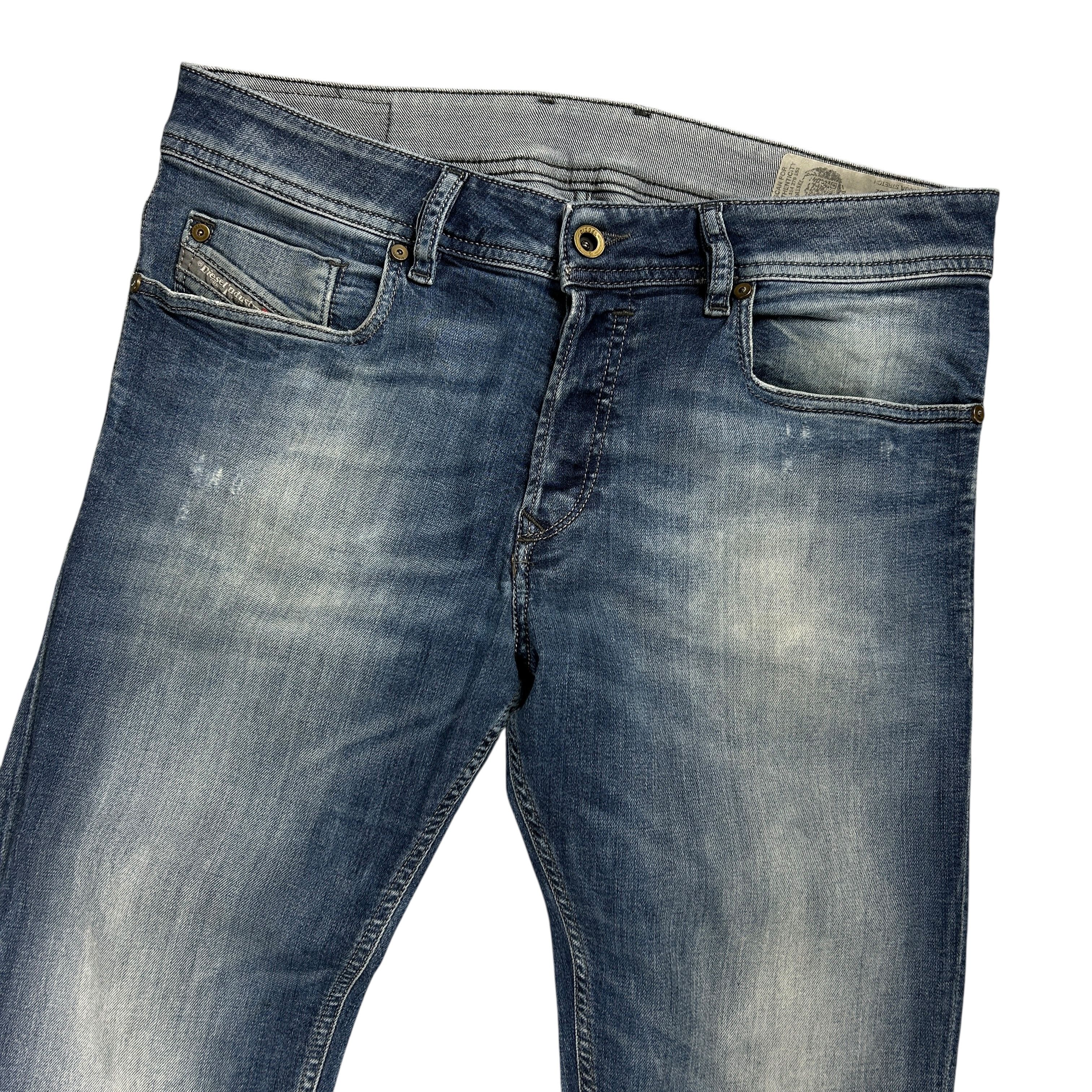 Diesel Diesel Sleenker Slim Skinny Blue Denim Jeans Washed W32L32 Size US 32 / EU 48 - 3 Thumbnail