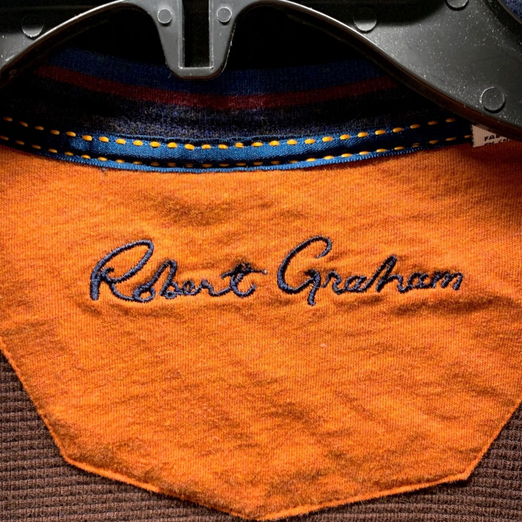 Robert Graham Robert Graham Sweater Adult Large Blue 1/4 Zip Mens Pullover Cotton Thermal 90s Size US L / EU 52-54 / 3 - 5 Thumbnail