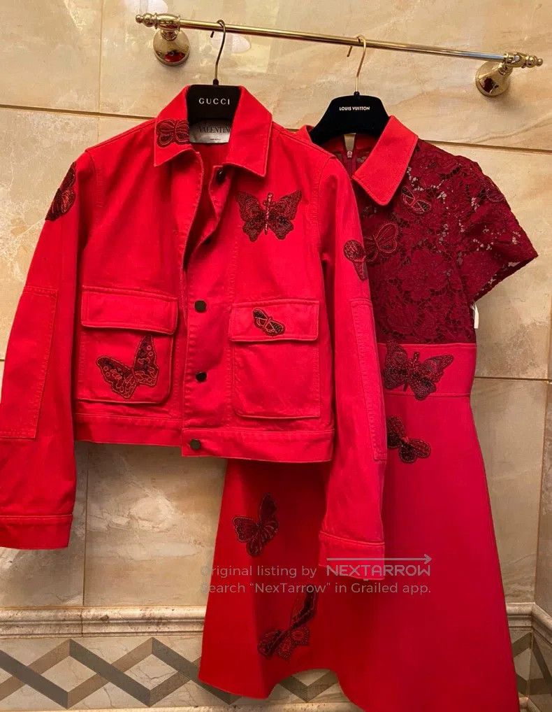 Valentino Valentino Embroidered beaded butterfly coat Size M / US 6-8 / IT 42-44 - 6 Thumbnail