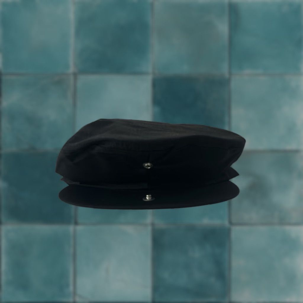 Vintage VINTAGE cabbie drivers flat cap hat Mens Adult Medium Black NWOT 90s deadstock Made in USA cap Size ONE SIZE - 1 Thumbnail