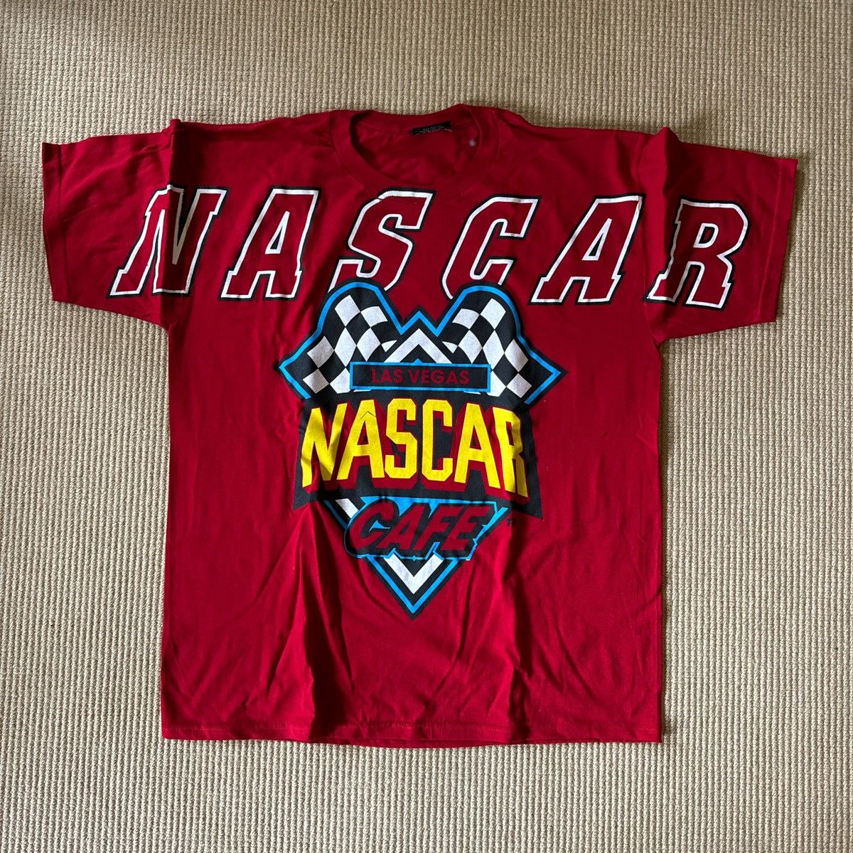 NASCAR × Vintage Vintage NASCAR Red T shirt Size US XL / EU 56 / 4 - 1 Thumbnail