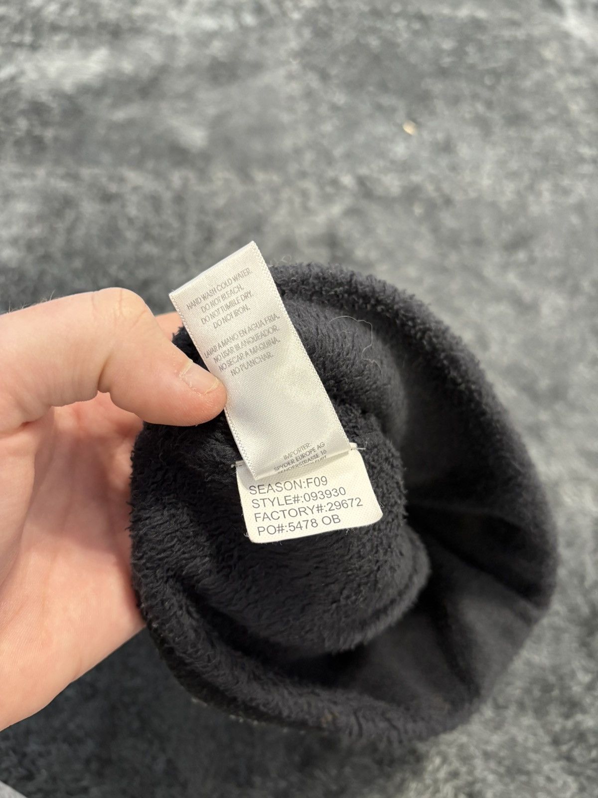 Japanese Brand Spyder Beanie GorpCore Y2K Fleece Hat Size ONE SIZE - 5 Thumbnail
