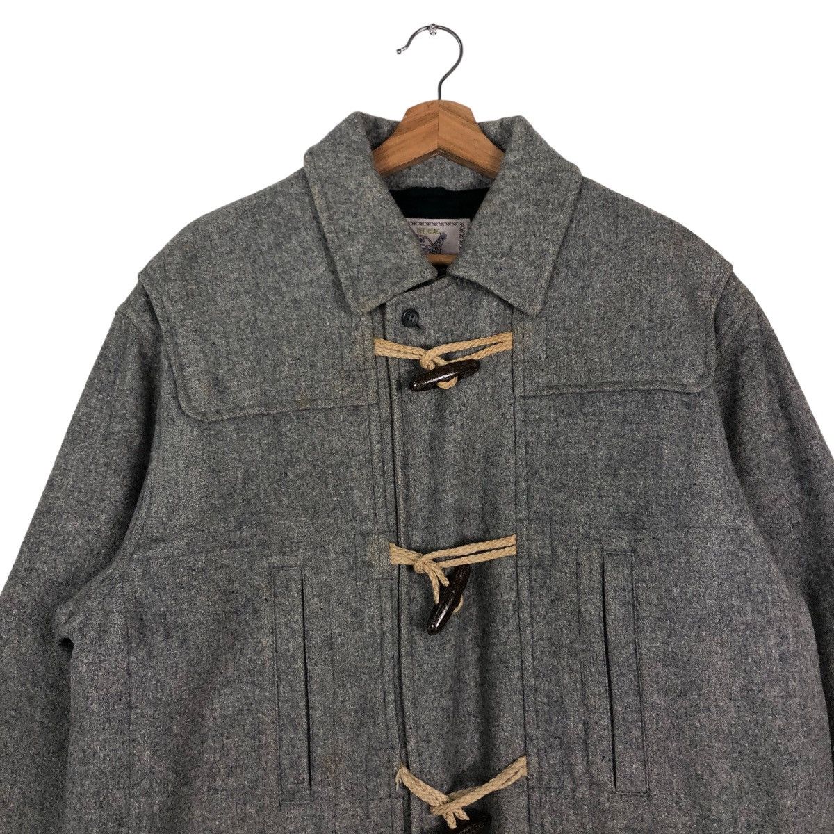 Japanese Brand 🔥Vintage Wool Chore Jacket Off Road Japan Made Wood Button Size US M / EU 48-50 / 2 - 3 Thumbnail