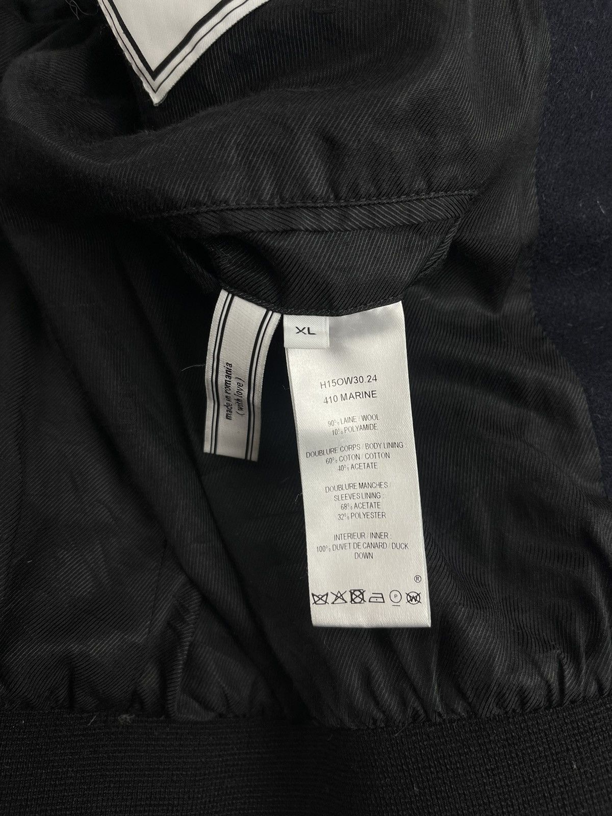 AMI AMI Alexandre Mattiussi Wool Down Jacket Navy Blue Size XL Size US XL / EU 56 / 4 - 10 Thumbnail