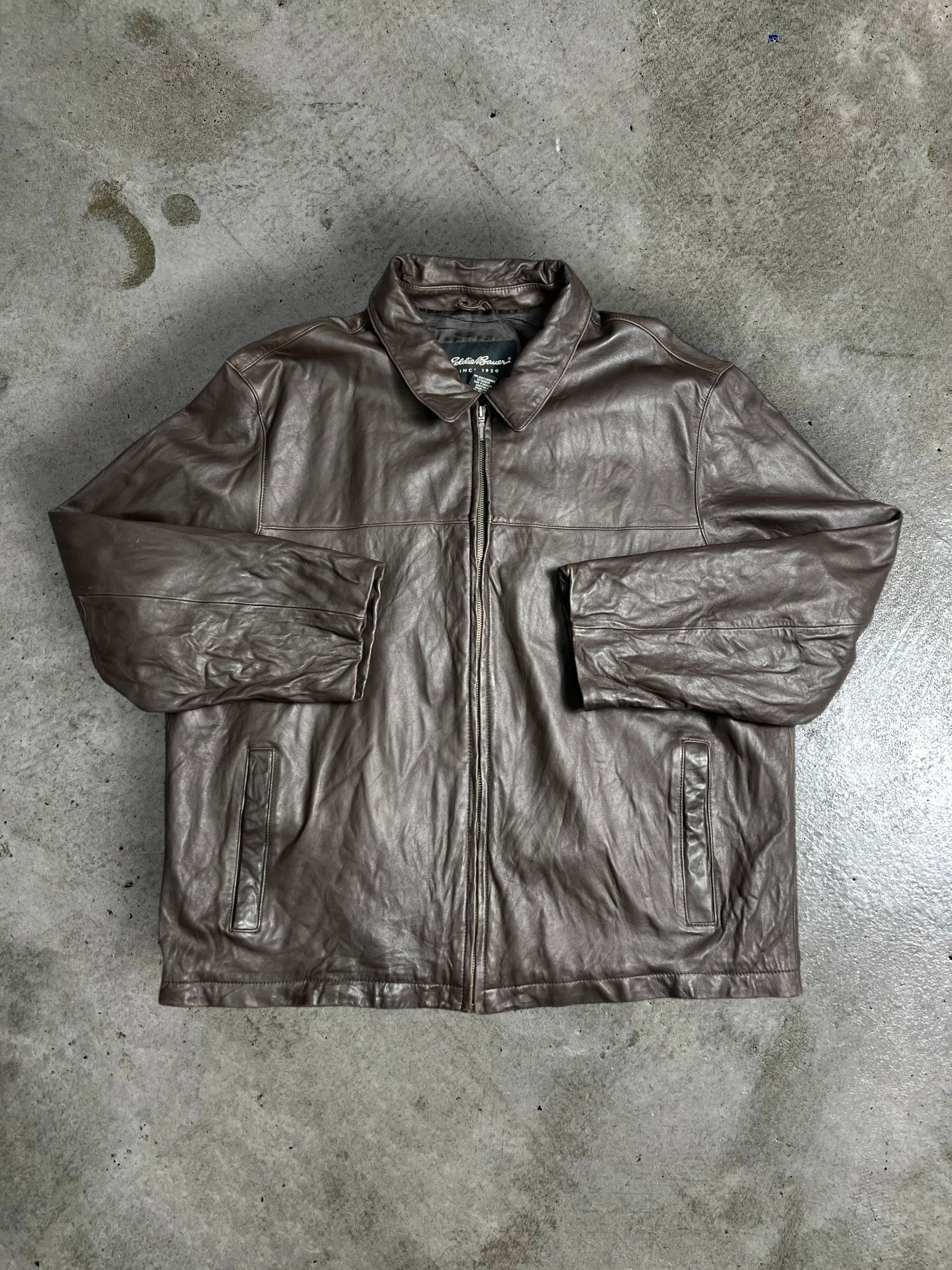 Eddie Bauer Eddie Bauer Genuine Lambskin Leather Jacket (XL) JKA461 Size US XL / EU 56 / 4 - 1 Thumbnail