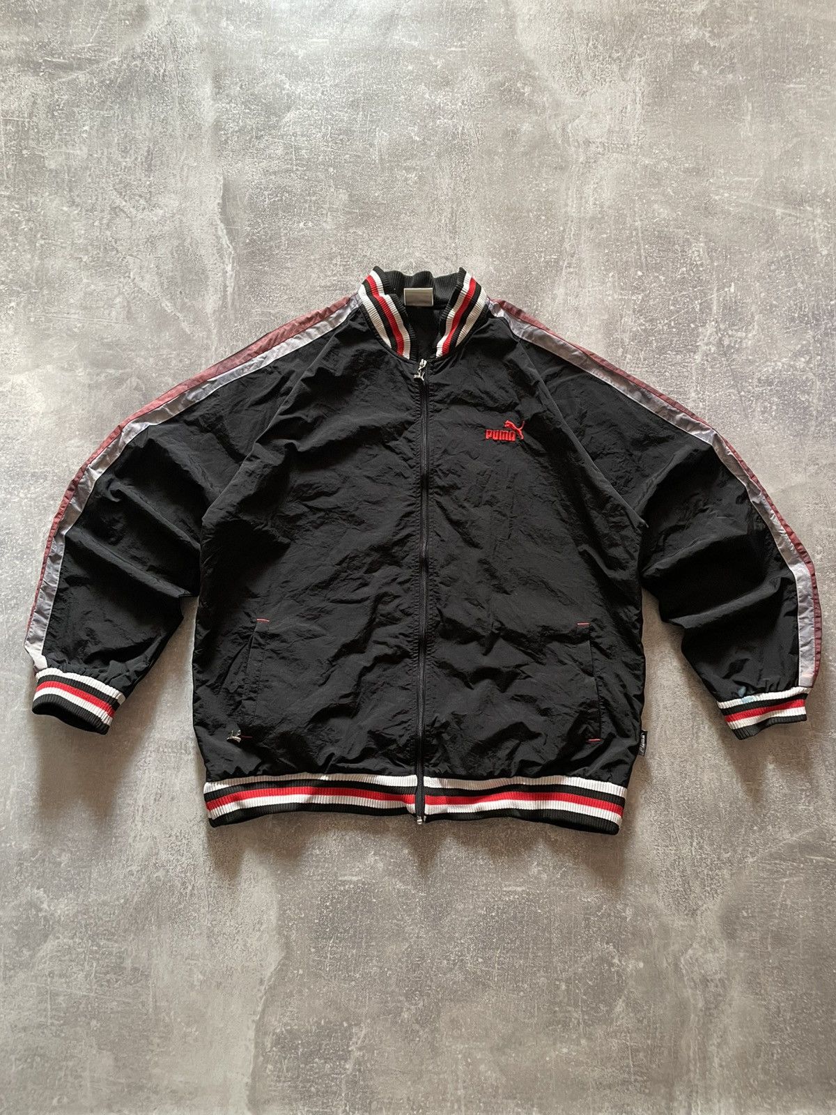 Puma Vintage Puma Nylon Bomber Jacket Size US XL / EU 56 / 4 - 1 Thumbnail