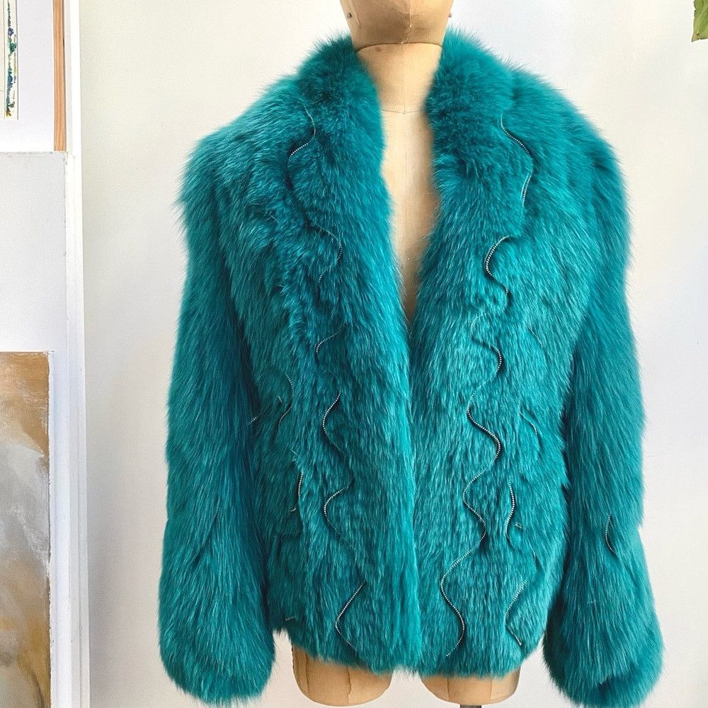 Roberto Cavalli Vintage ROBERTO CAVALLI Dyed Arctic Fox Fur Size M / US 6-8 / IT 42-44 - 2 Thumbnail