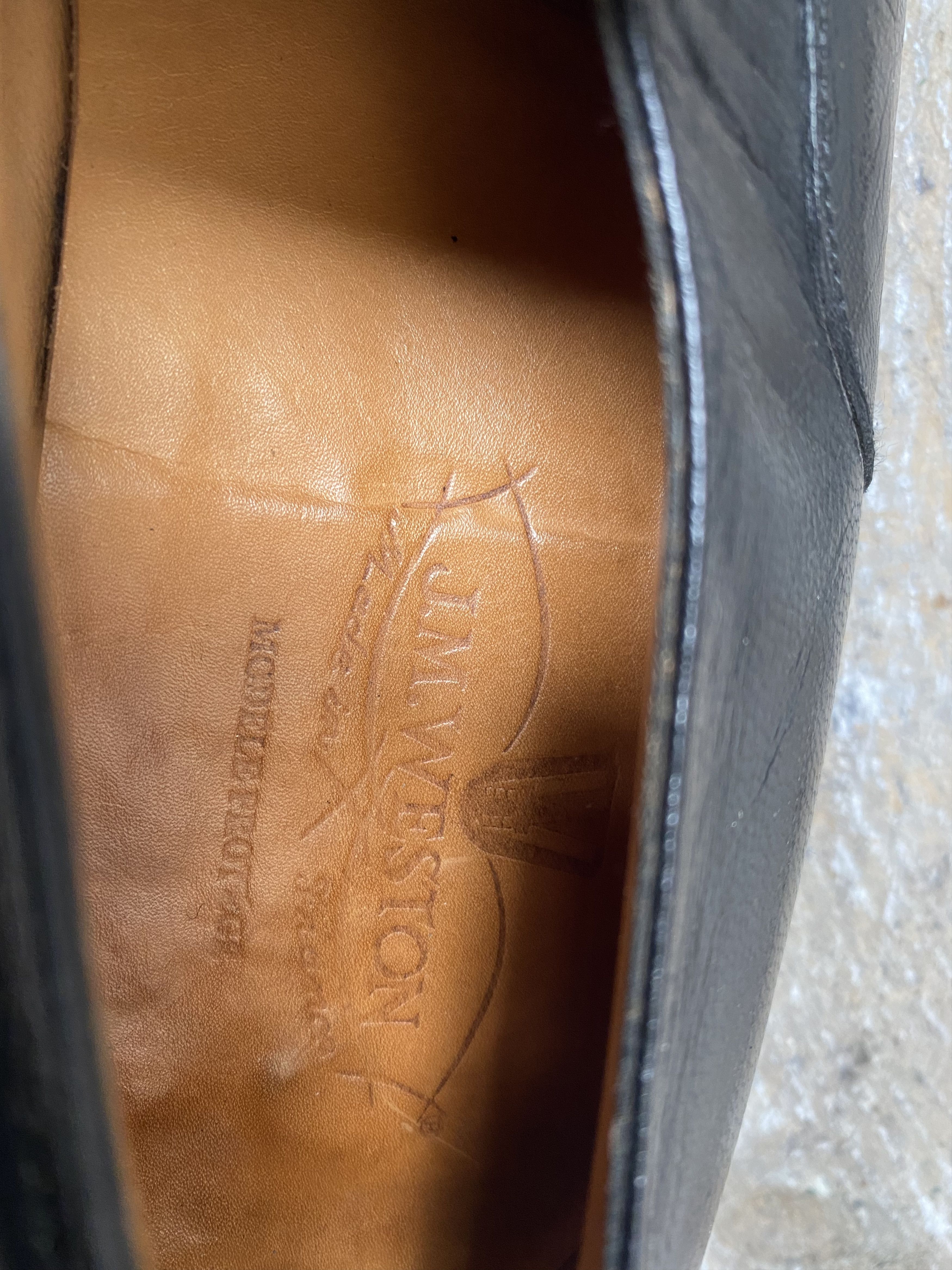 J.M. Weston J.M.Weston black leather slip on loafers sz Size US 6.5 / EU 39-40 - 13 Thumbnail