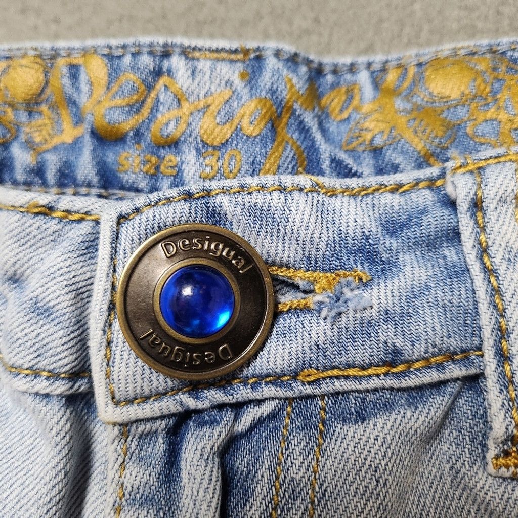 Desigual Desigual exotic jeans straight leg 30 Size 30" / US 8 / IT 44 - 2 Thumbnail