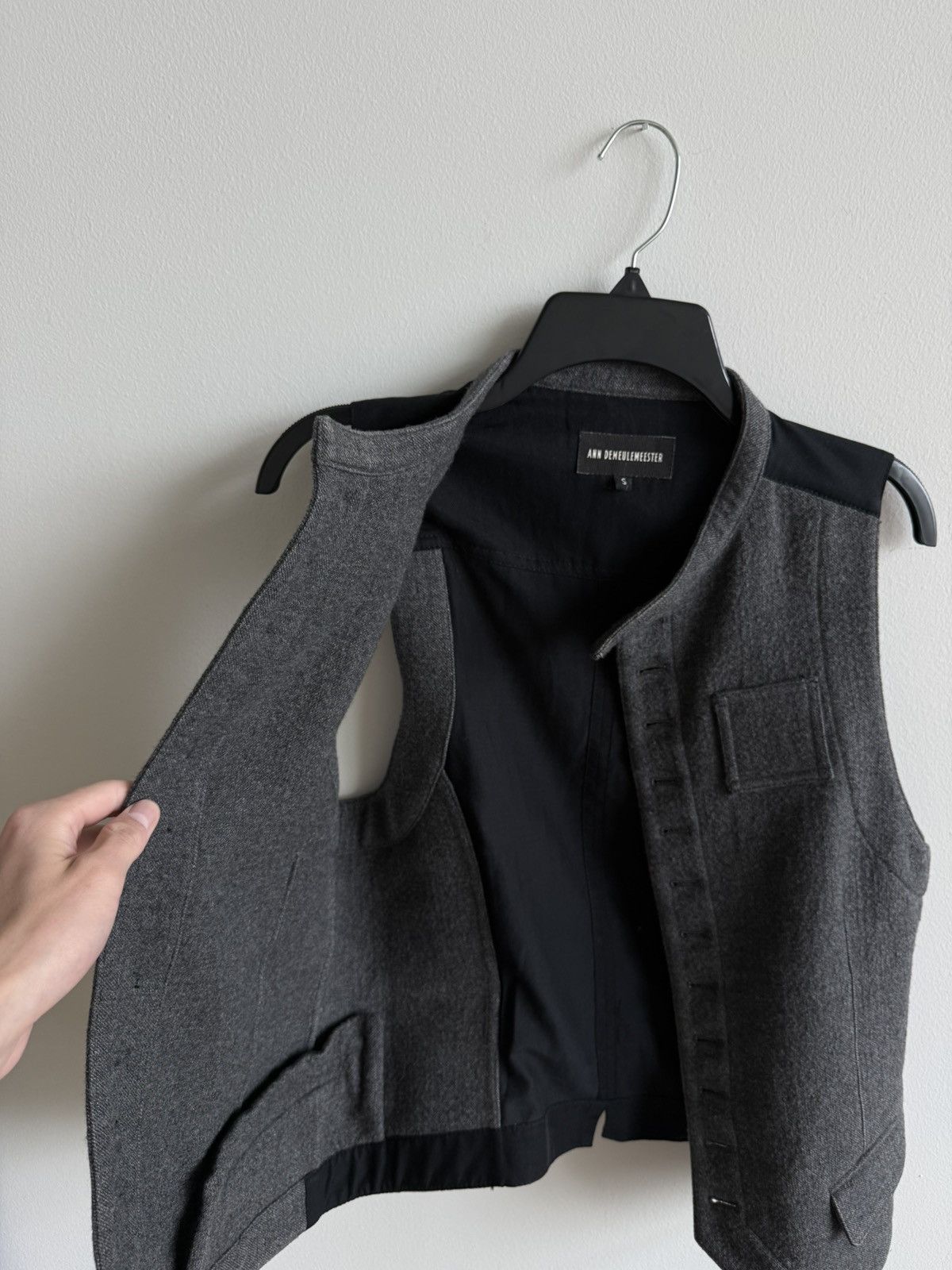 Ann Demeulemeester Wool Buttoned Vest (Runway) Size US S / EU 44-46 / 1 - 5 Thumbnail