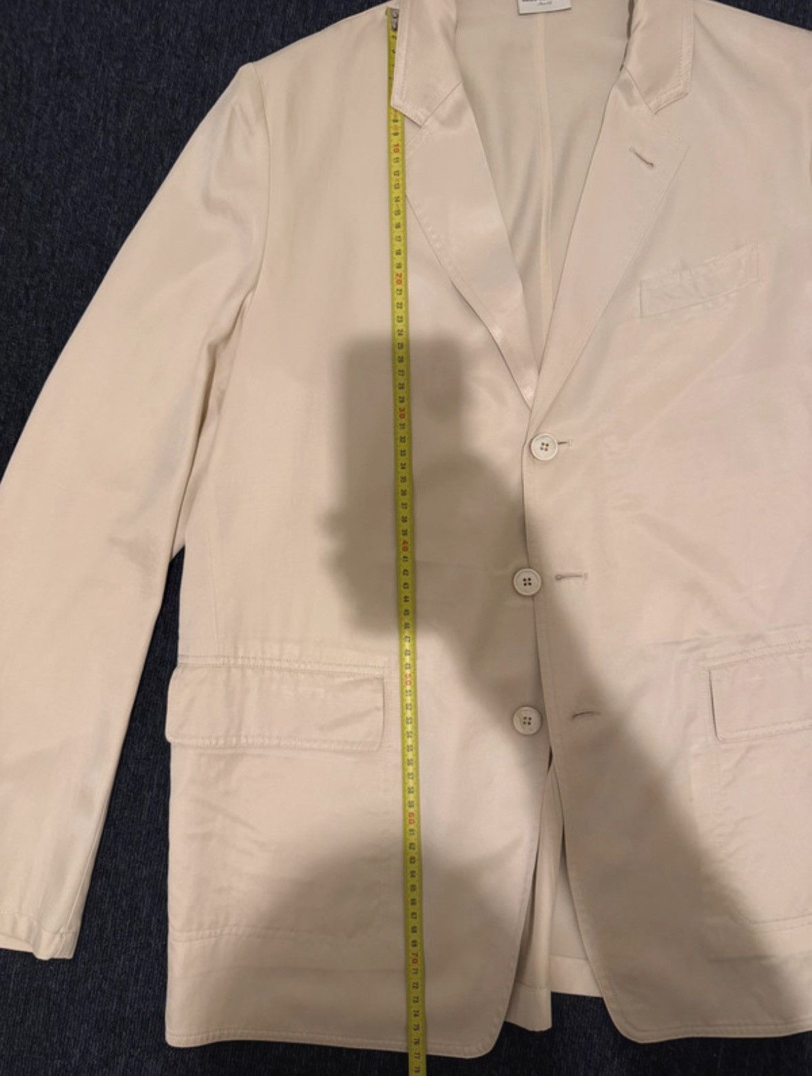 Dries Van Noten Dries Van Noten Cream Light Blazer Size US L / EU 52-54 / 3 - 11 Thumbnail