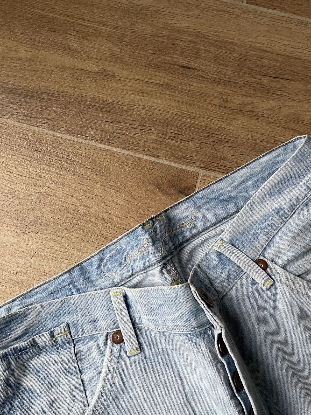 Vintage Vintage Flared Jeans Avant Garde Y2K Japanese Hype Faded Size US 32 / EU 48 - 8 Thumbnail