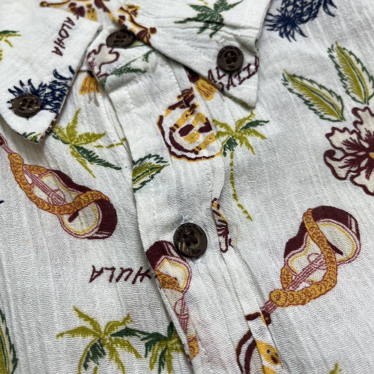 Sun Surf aloha hawaiian pattern shirt pleated by piko button shirt Size US XL / EU 56 / 4 - 6 Thumbnail