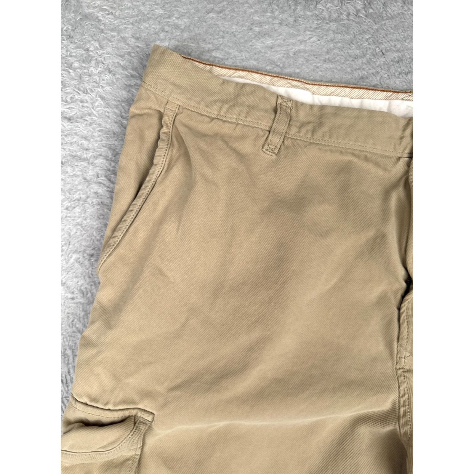 Tommy Bahama Tommy Bahama Cargo Shorts Mens 40 Khaki Tan 100% Silk Flat Front Pockets Beige Beach Classic Vintage No Size US 40 / EU 56 - 4 Thumbnail