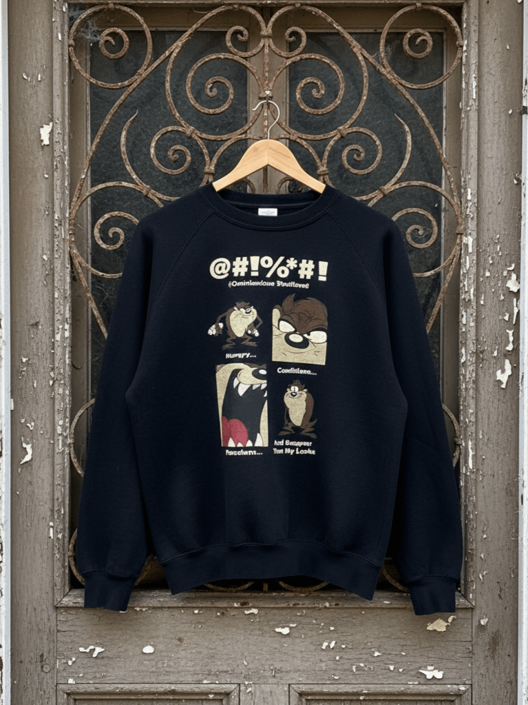 Vintage Warner Bros Studio Store Taz 1995s "Omnivorious Devilous" Size US M / EU 48-50 / 2 - 1 Thumbnail