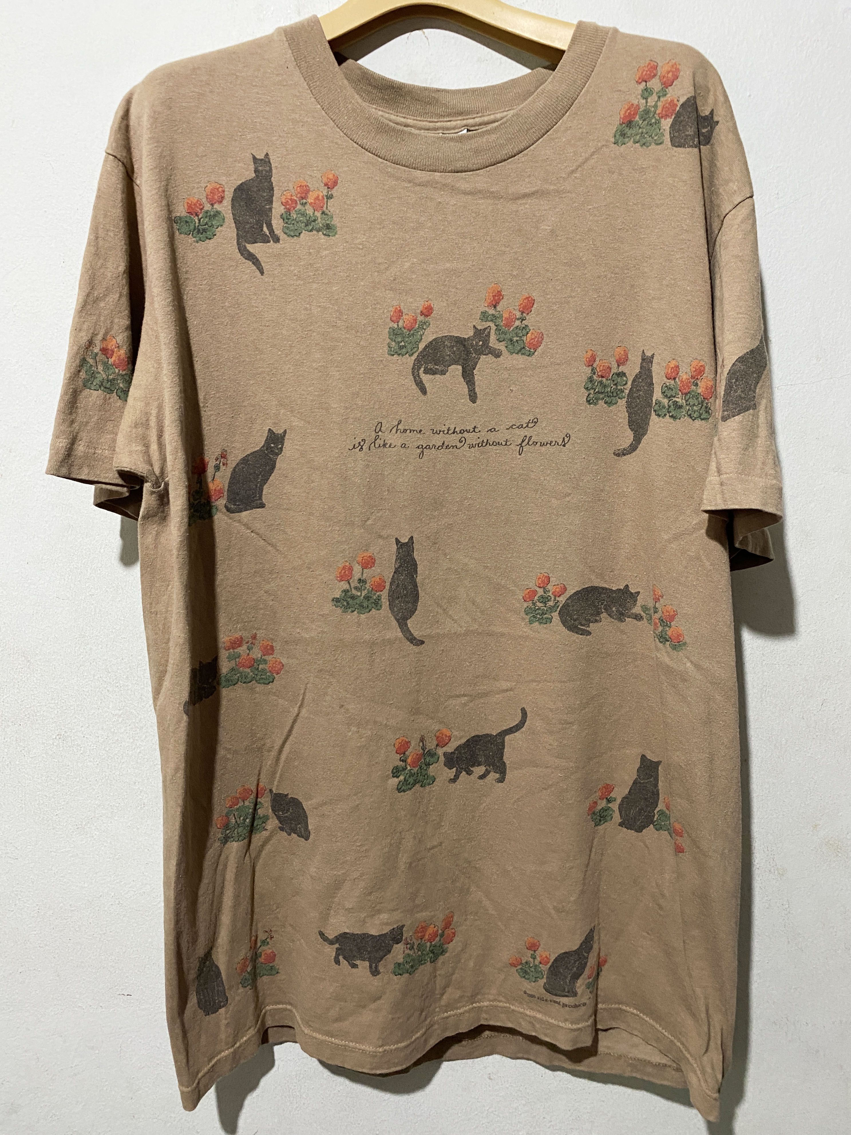 Vintage Vintage 90s Cat Shirt Size US L / EU 52-54 / 3 - 1 Thumbnail