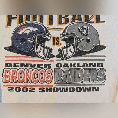 NFL Vintage 2002 Monday Night Football Denver Broncos vs Oakland Size US XXL / EU 58 / 5 - 3 Thumbnail