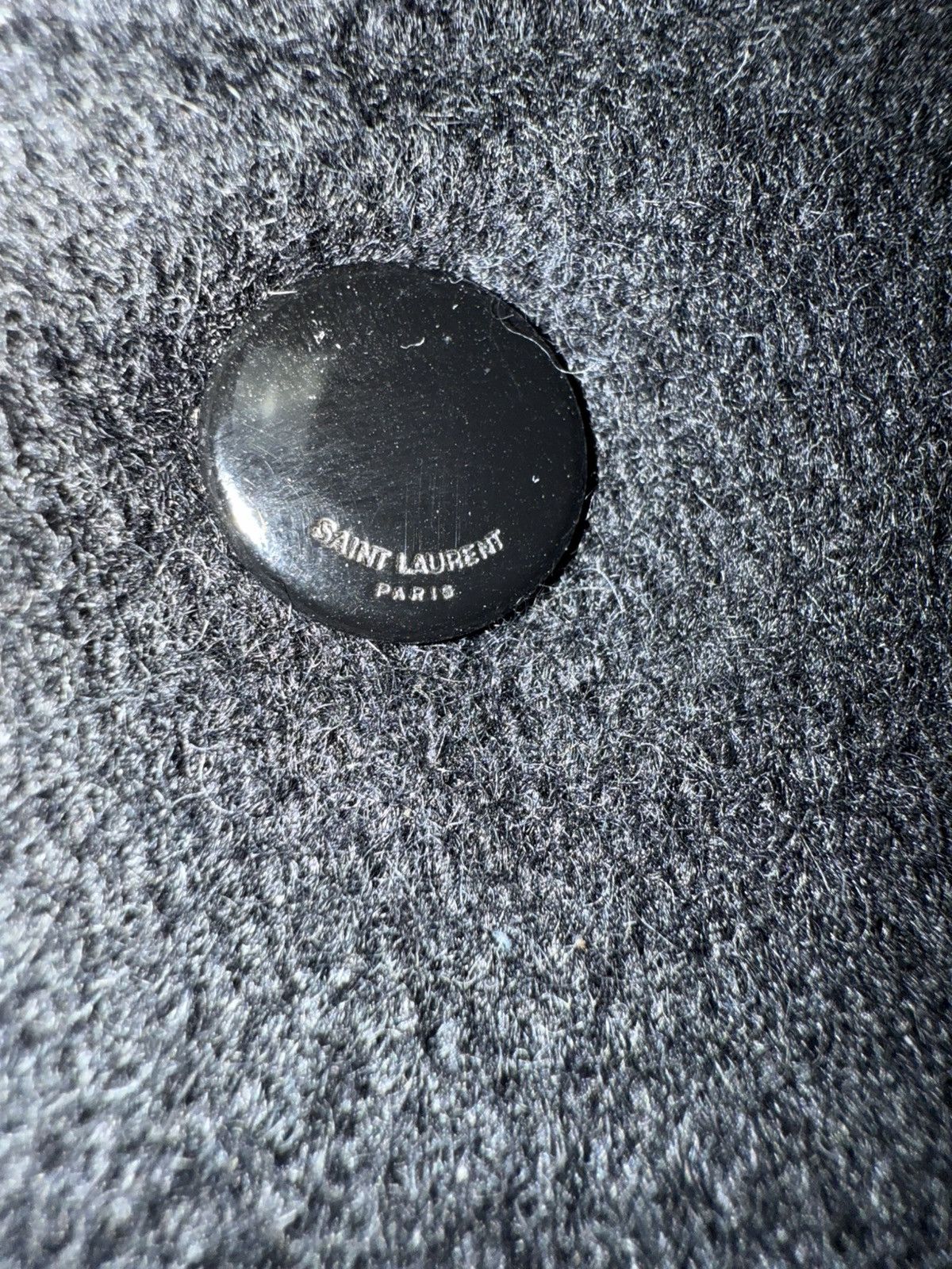 Saint Laurent Paris F/W18 Blacked Out Teddy Jacket by Anthony Vaccarelo Size US M / EU 48-50 / 2 - 3 Thumbnail