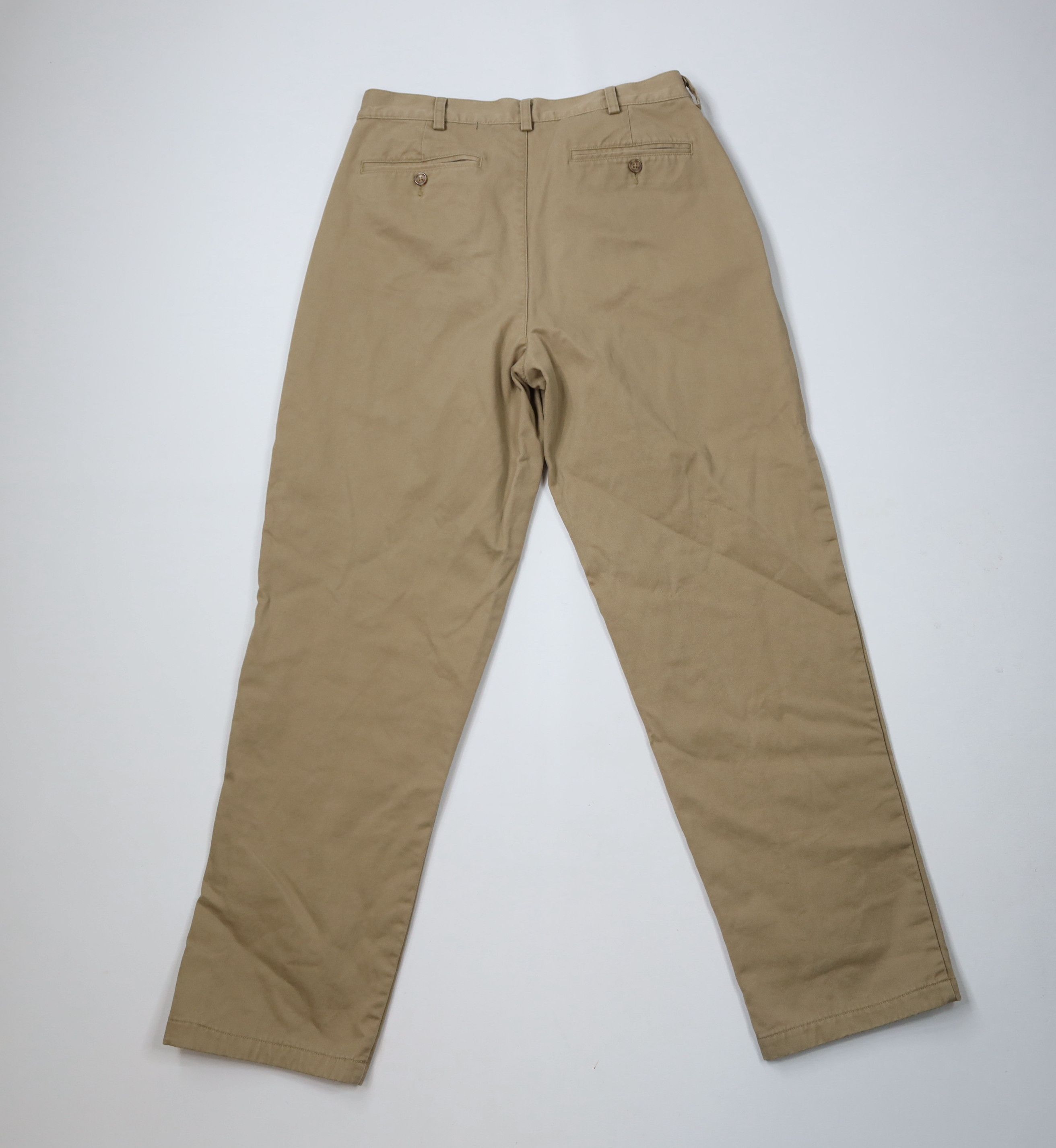 L.L. Bean × Vintage Vintage LL Bean Flannel Lined Natural Fit Chino Pants Beige Size US 32 / EU 48 - 10 Thumbnail