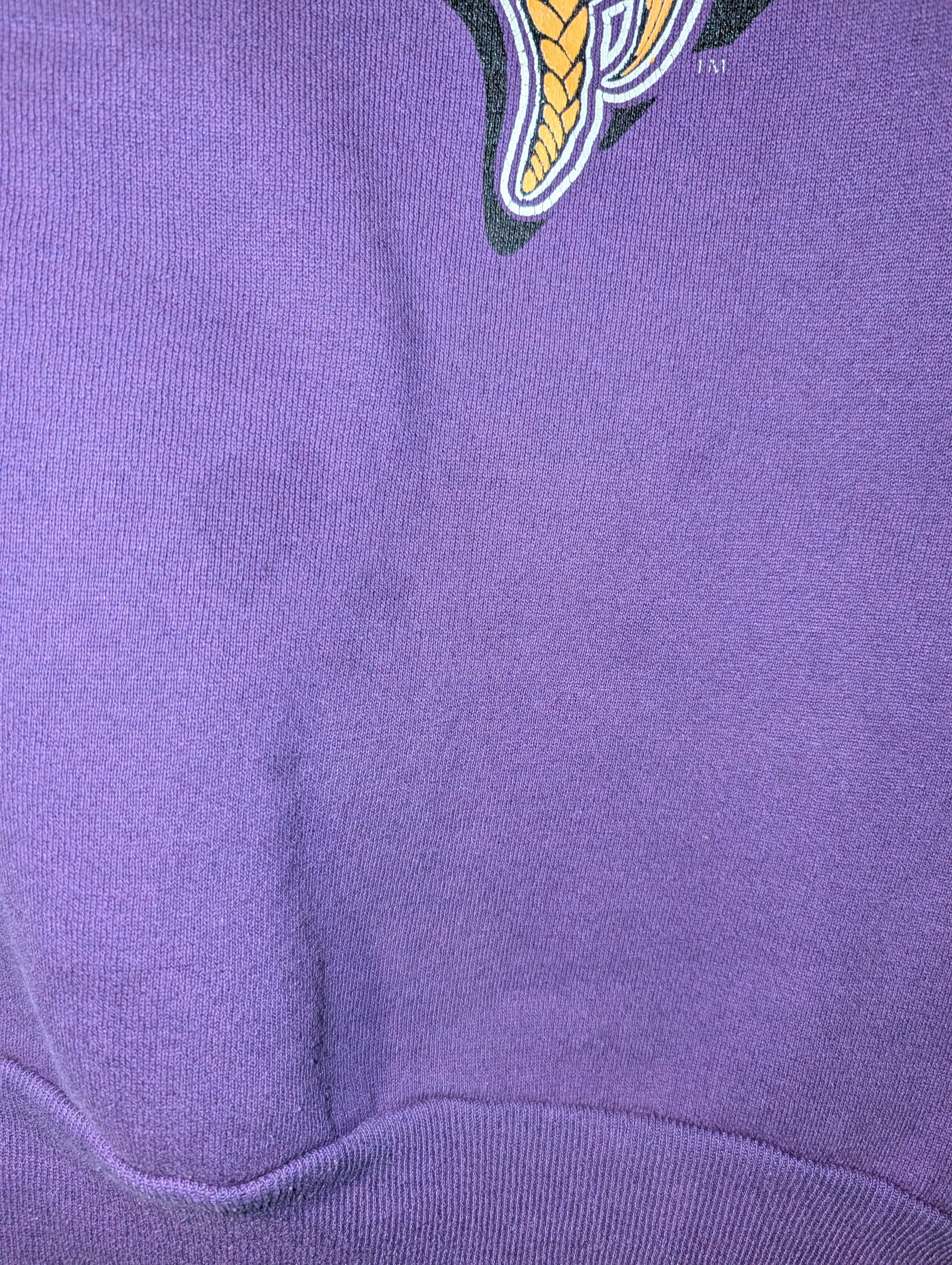 NFL Vintage 90s Minnesota Vikings NFL Logo 7 Sweatshirt Size US XL / EU 56 / 4 - 5 Thumbnail