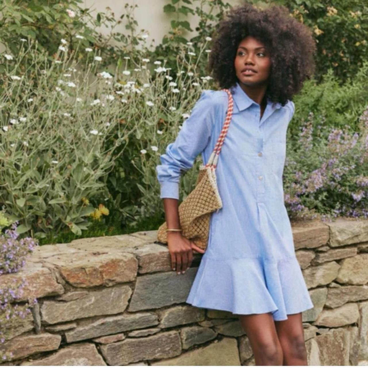 Other Tuckernuck Chambray Callahan Shirt Dress Long Sleeve Size L / US 10 / IT 46 - 2 Thumbnail