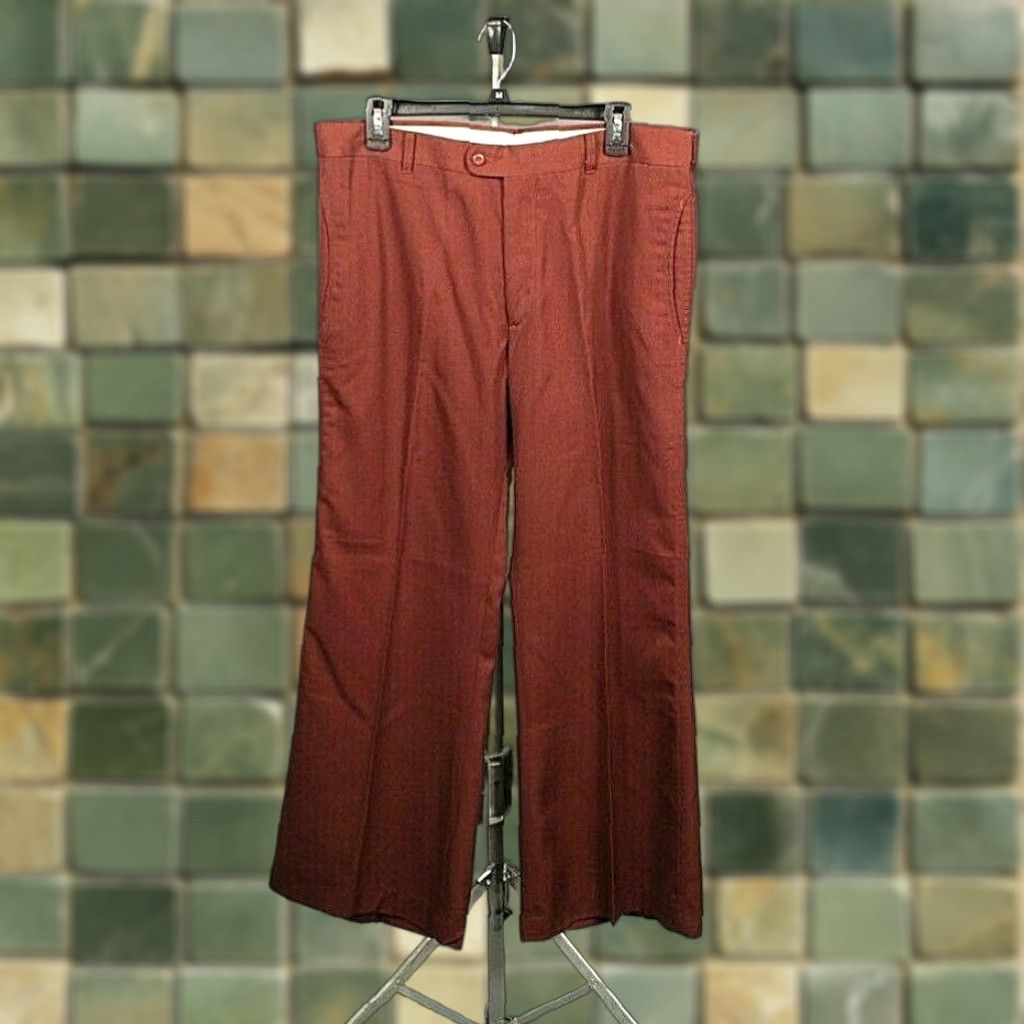 Levi's VINTAGE Levi's Panatela Pants 1970s NOS 36x30 Brown Mens Slacks Size US 36 / EU 52 - 1 Thumbnail