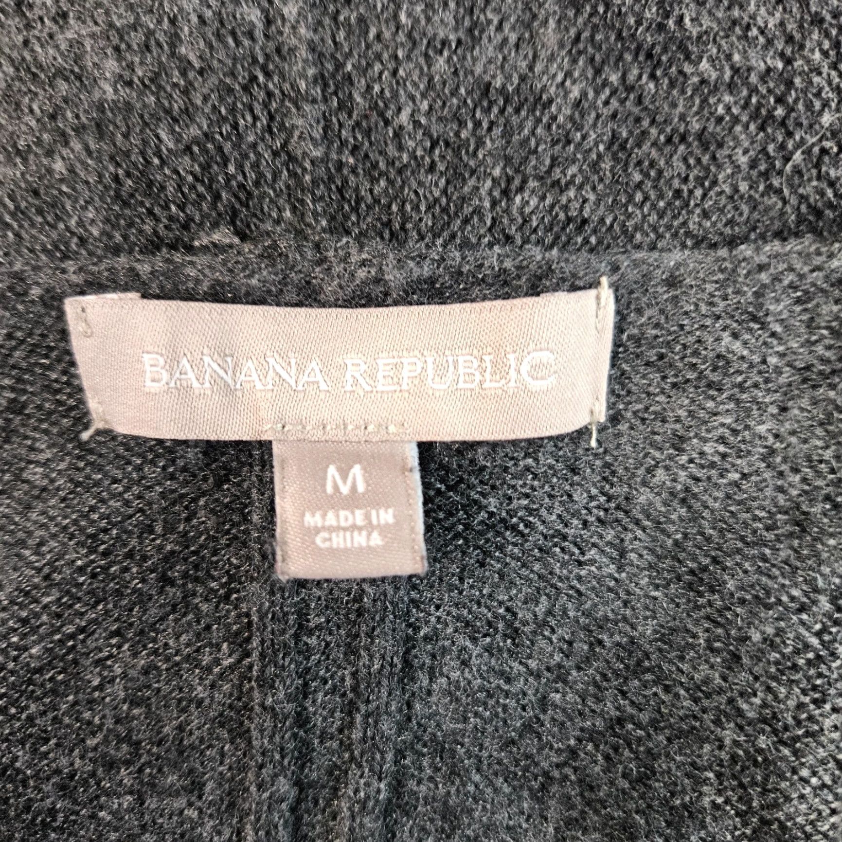 Banana Republic VINTAGE Banana Republic Womens Cardigan Sz Medium Gray Zipper Detail Open Front Viscose Size M / US 6-8 / IT 42-44 - 7 Thumbnail