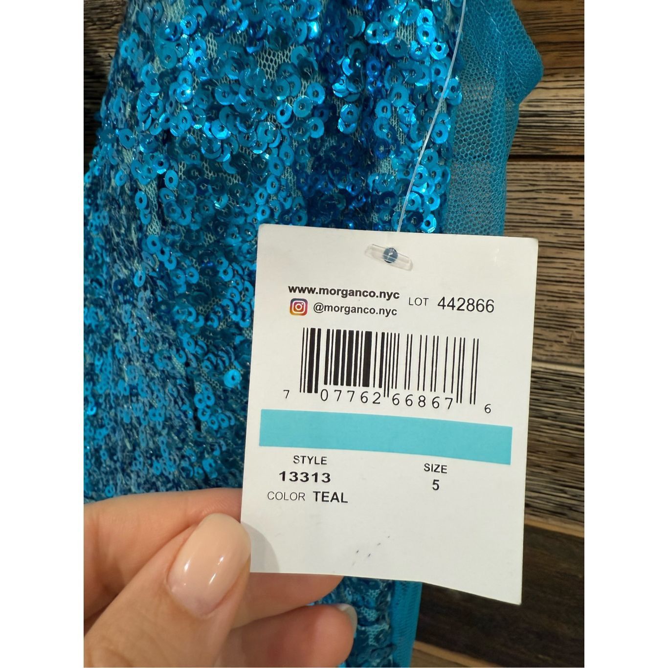 Other Morgan & Co New Chloé Sequined Gown Dress stretch Sz 5 fit s Size S / US 4 / IT 40 - 5 Thumbnail