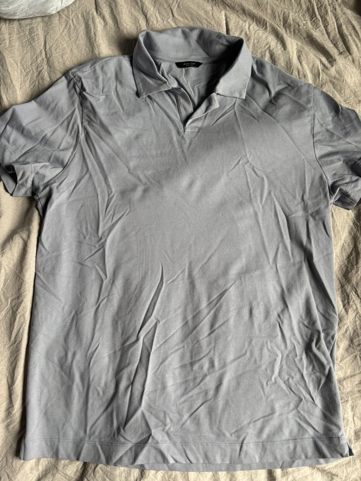 Massimo Dutti Light Blue Massimo Dutti Polo Large Size US L / EU 52-54 / 3 - 1 Thumbnail