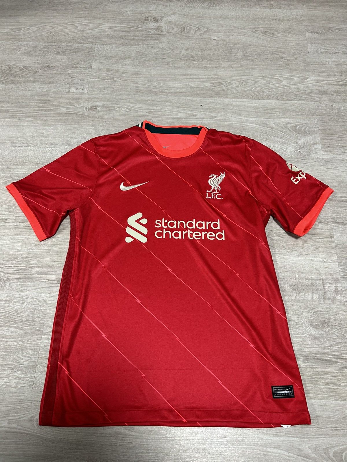 Nike NWT Nike Liverpool FC 21/22 Home Match Soccer Jersey Size US L / EU 52-54 / 3 - 1 Thumbnail
