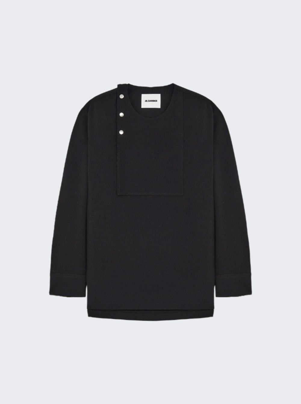 Jil Sander o1w1db10825 Long Sleeve Shirt in Black Size US L / EU 52-54 / 3 - 1 Thumbnail