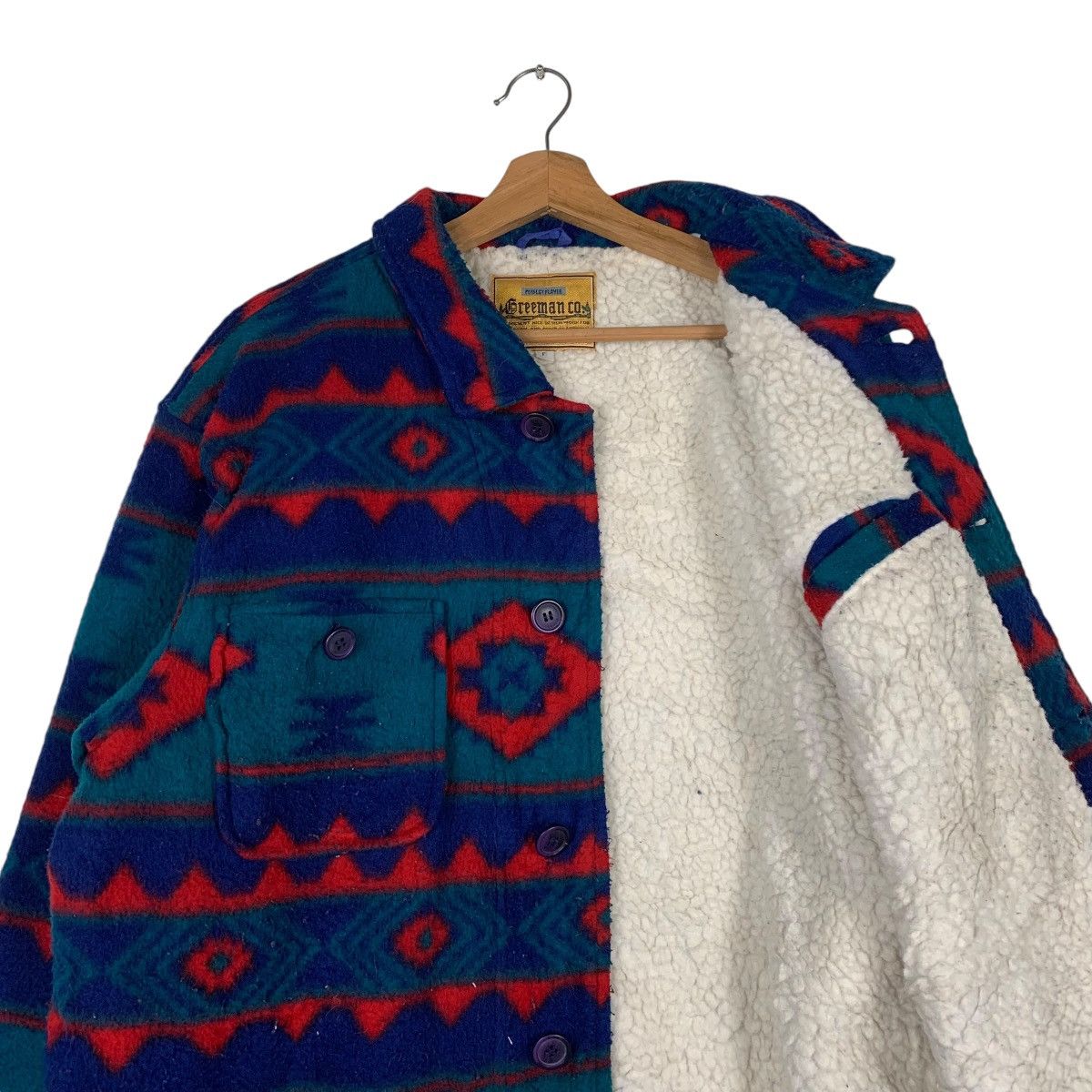 Japanese Brand Greeman Native Aztech Nice Design Multicolor Jacket Size US L / EU 52-54 / 3 - 10 Thumbnail