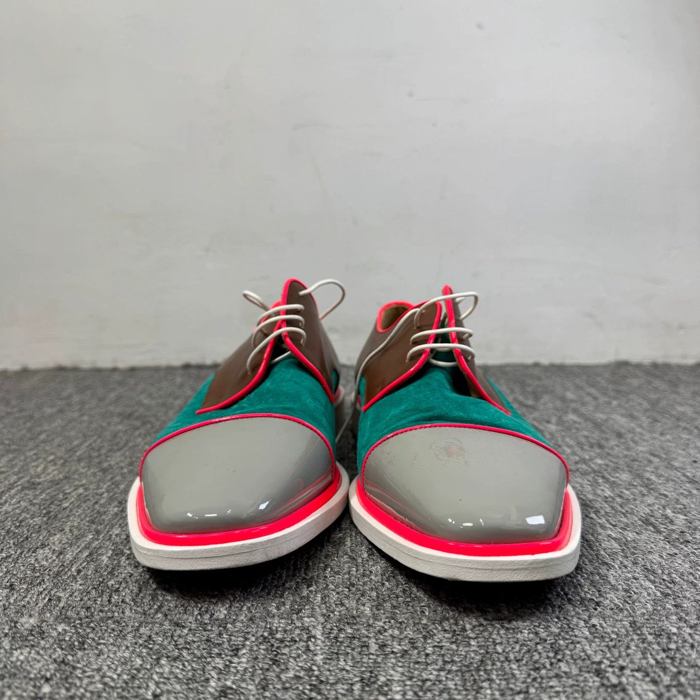 Christian Louboutin Christian Louboutin suede paneled leather shoes 40.5 98N Size US 7.5 / EU 40-41 - 2 Thumbnail