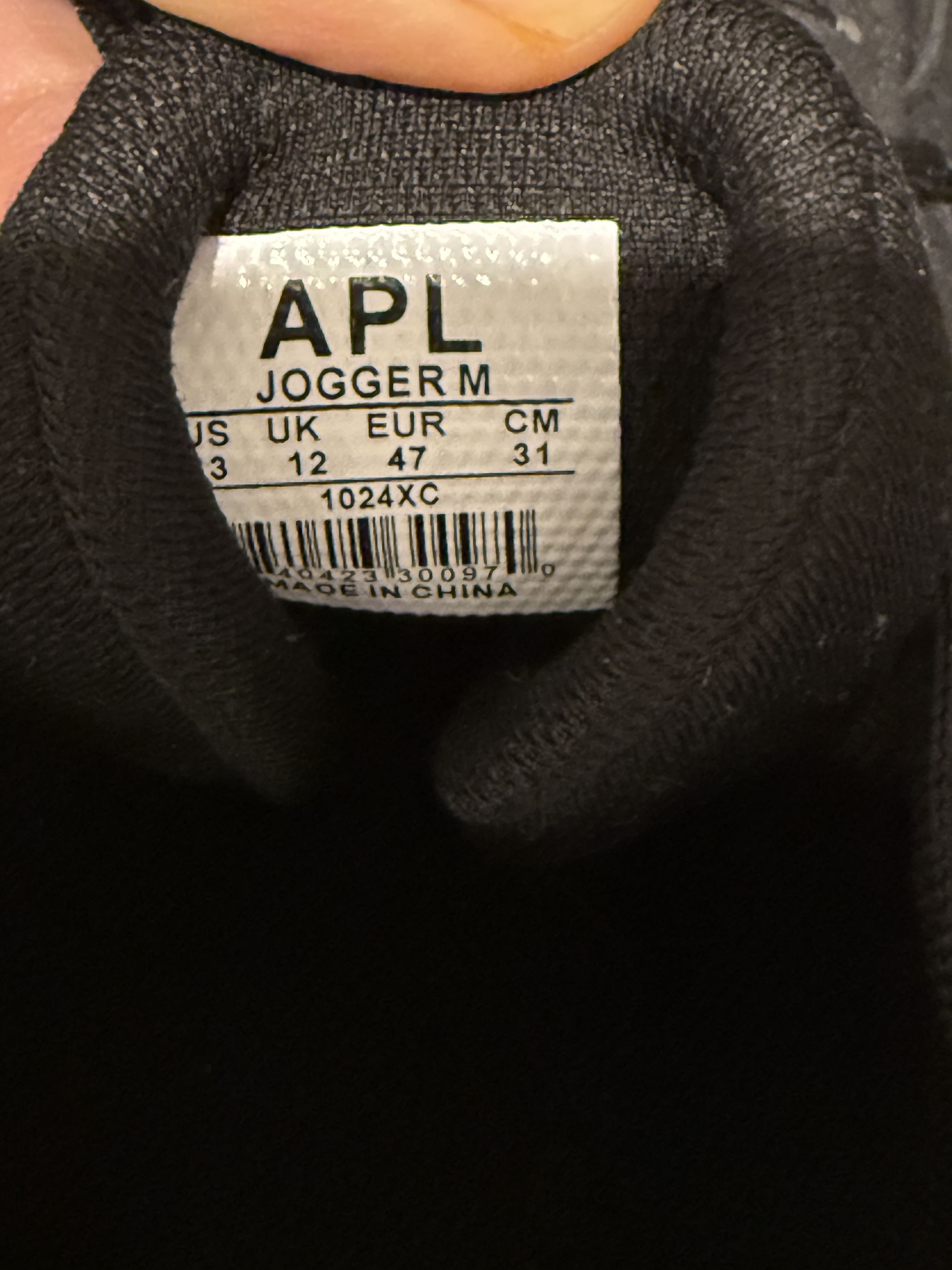 Athletic Propulsion Labs Men's Jogger Black Ivory Gum APL Size US 13 / EU 46 - 6 Thumbnail