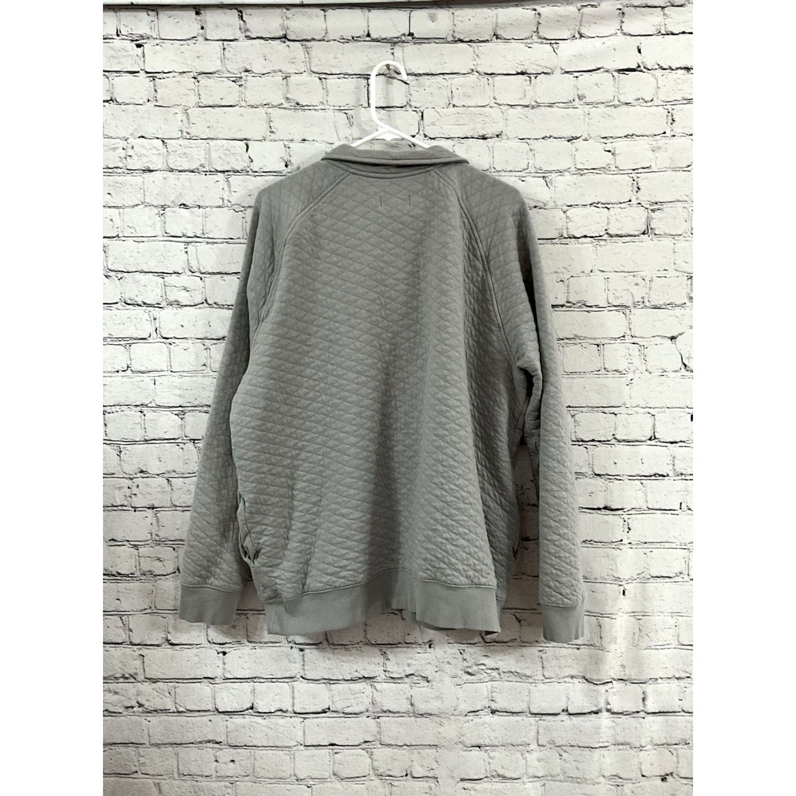 Vintage Goodfellow & Co Men XL Gray Windbreaker Hoodie Jacket Mid-Length Zip Full Zip Pockets Hooded Windproof Casual Travel Fall Winter Spring Size US XL / EU 56 / 4 - 2 Thumbnail