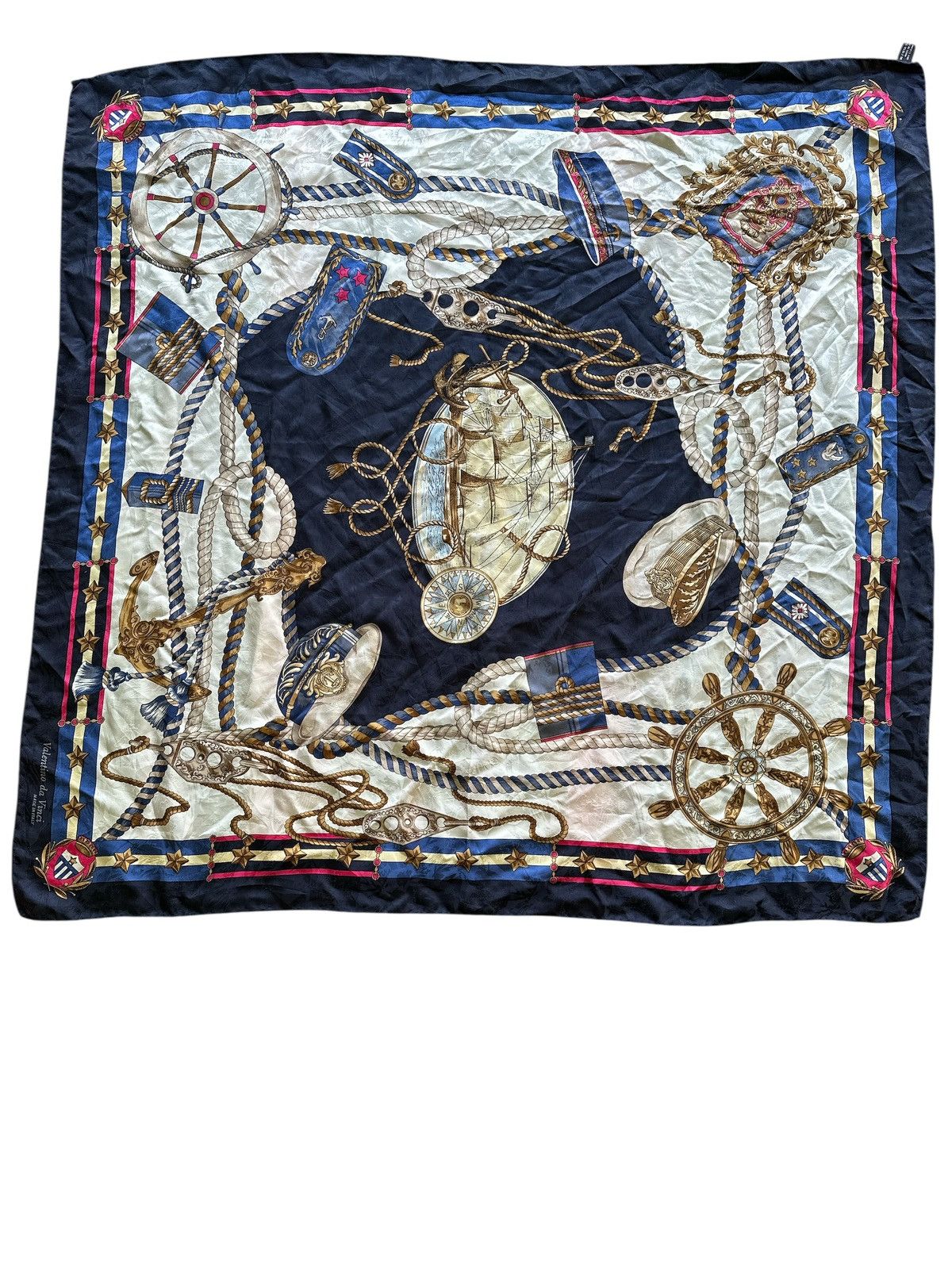 Valentino Da Vinci Scarf 34x34 .