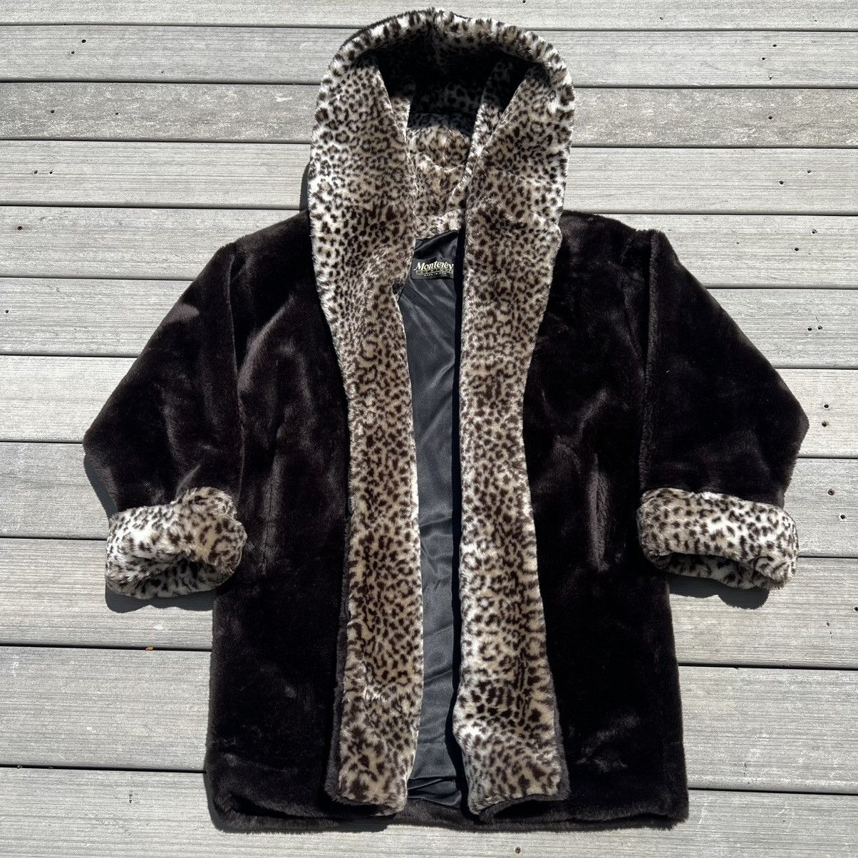 Vintage Vintage Made in the USA Faux Fur Jacket Size XL / US 12-14 / IT 48-50 - 4 Thumbnail