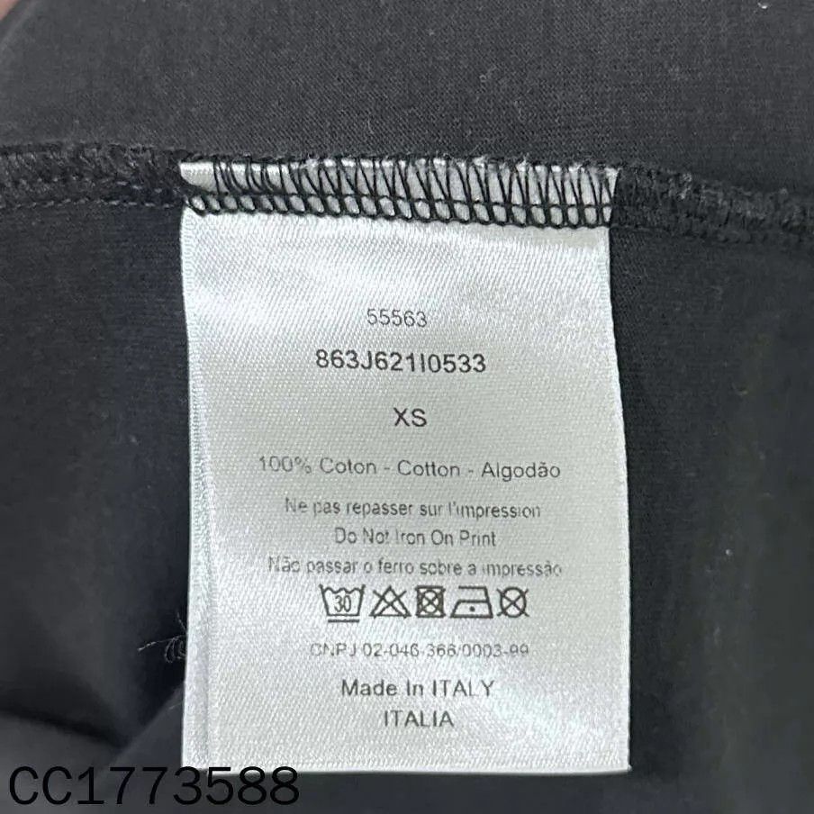 Dior Dior black slogan short sleeve tee XS 95 New Size XS / US 0-2 / IT 36-38 - 5 Thumbnail