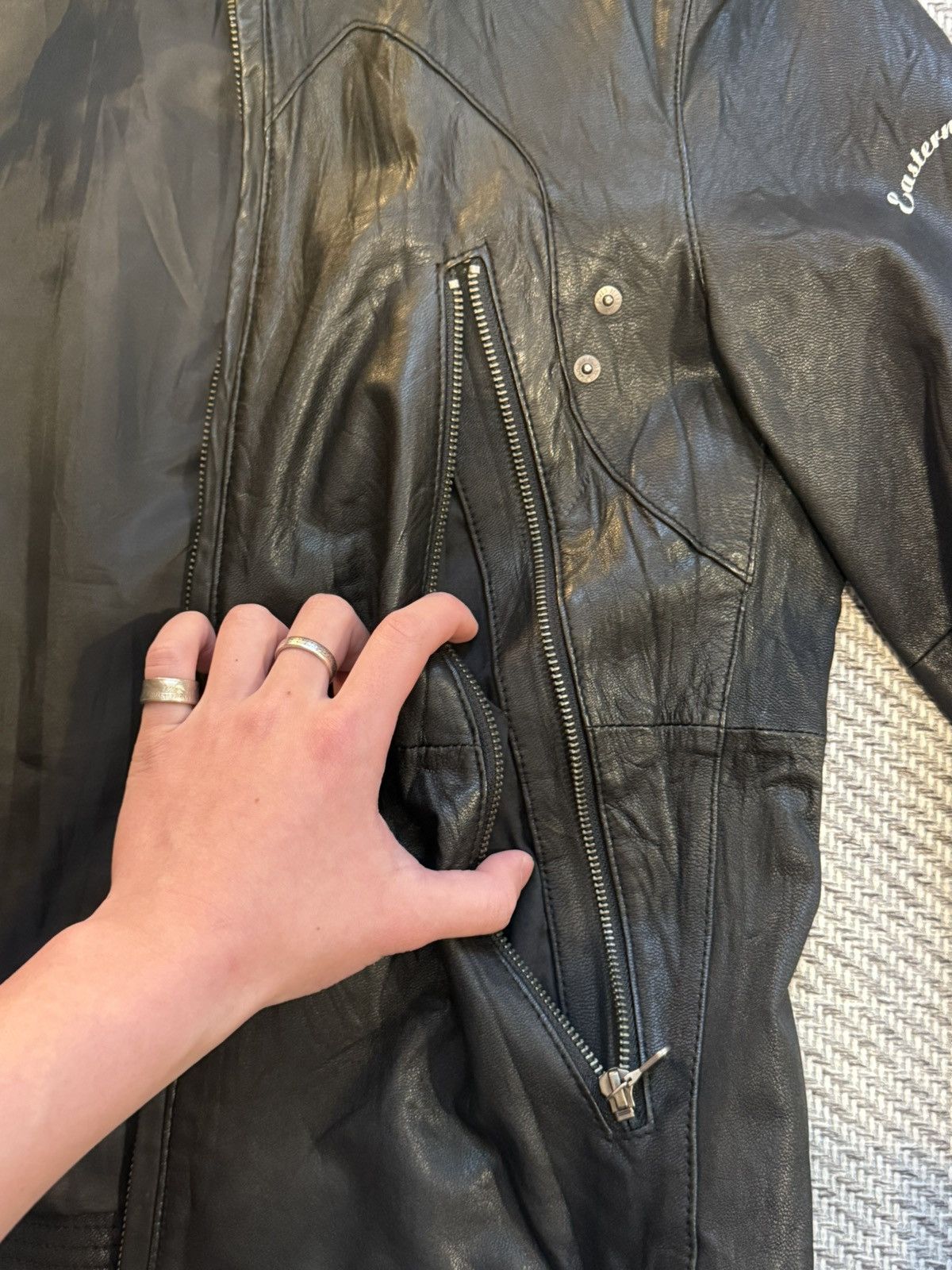 PPFM PPFM Stand Collar Leather Rider Jacket Size US M / EU 48-50 / 2 - 5 Thumbnail