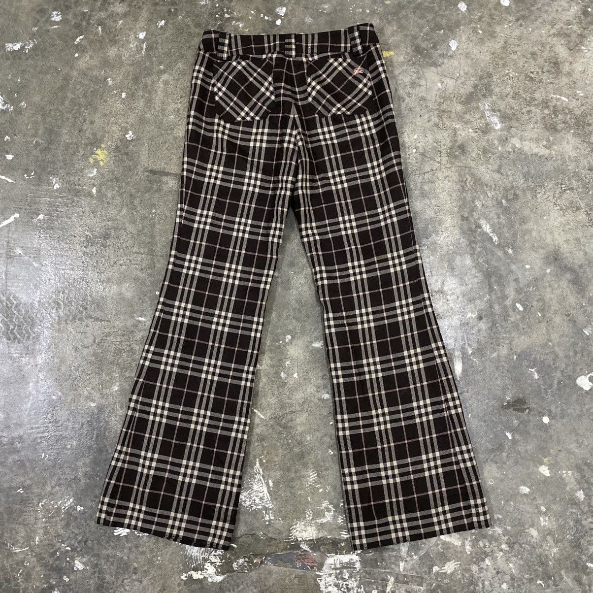 Burberry Burberry Nova Check Flare Pants Supreme Coat Jacket Leather Size US 31 - 1 Thumbnail