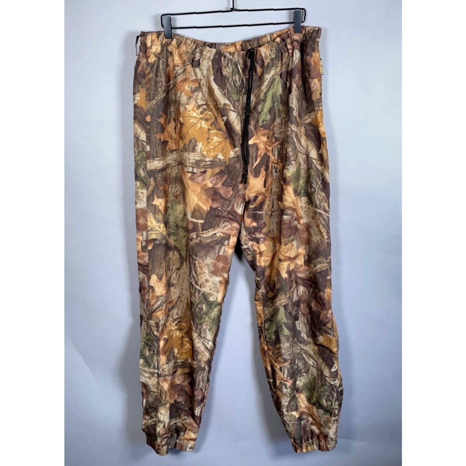 Vintage RedHead Goretex Camo Drawstring Hunting Pants Men's 2XL Brown Camouflage Lined Size US 38 / EU 54 - 2 Thumbnail