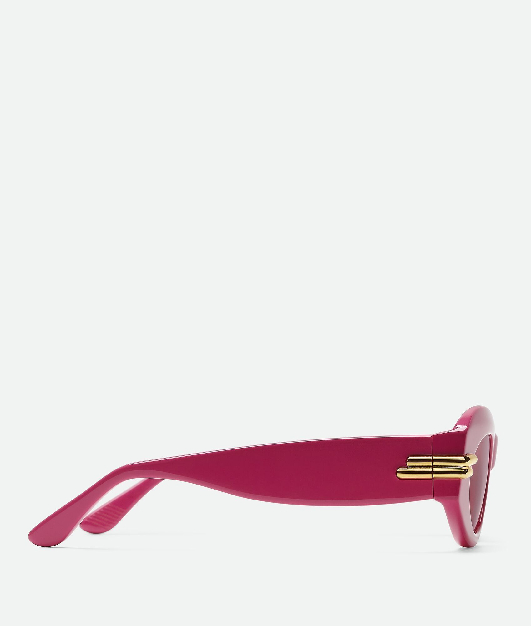Bottega Veneta o1w1db10525 Size: OS / Mitre Oval Sunglasses in Pink Size ONE SIZE - 3 Thumbnail